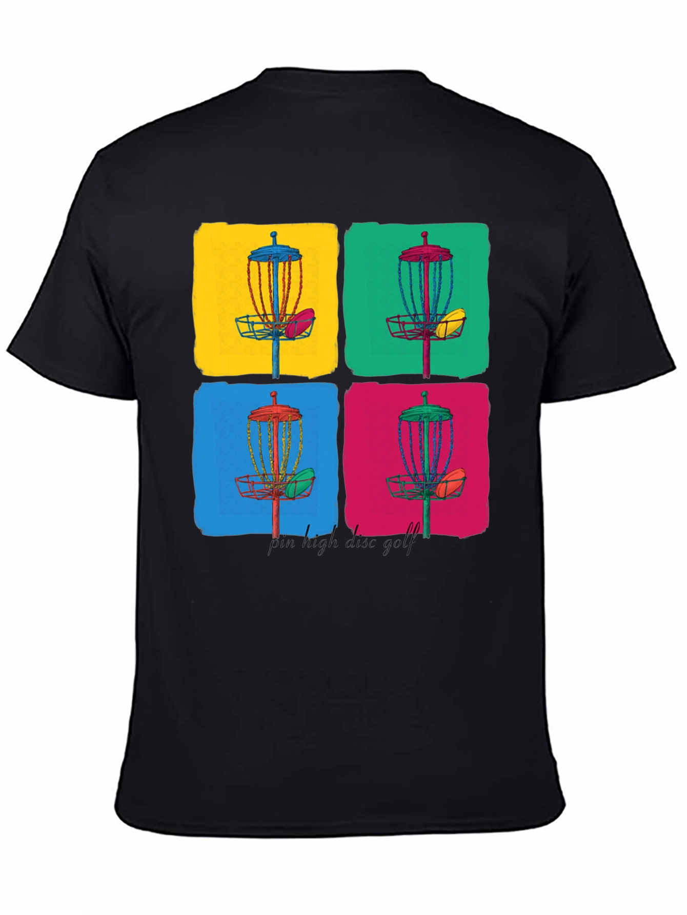 Vibrant Disc Golf Art Graphic Tee