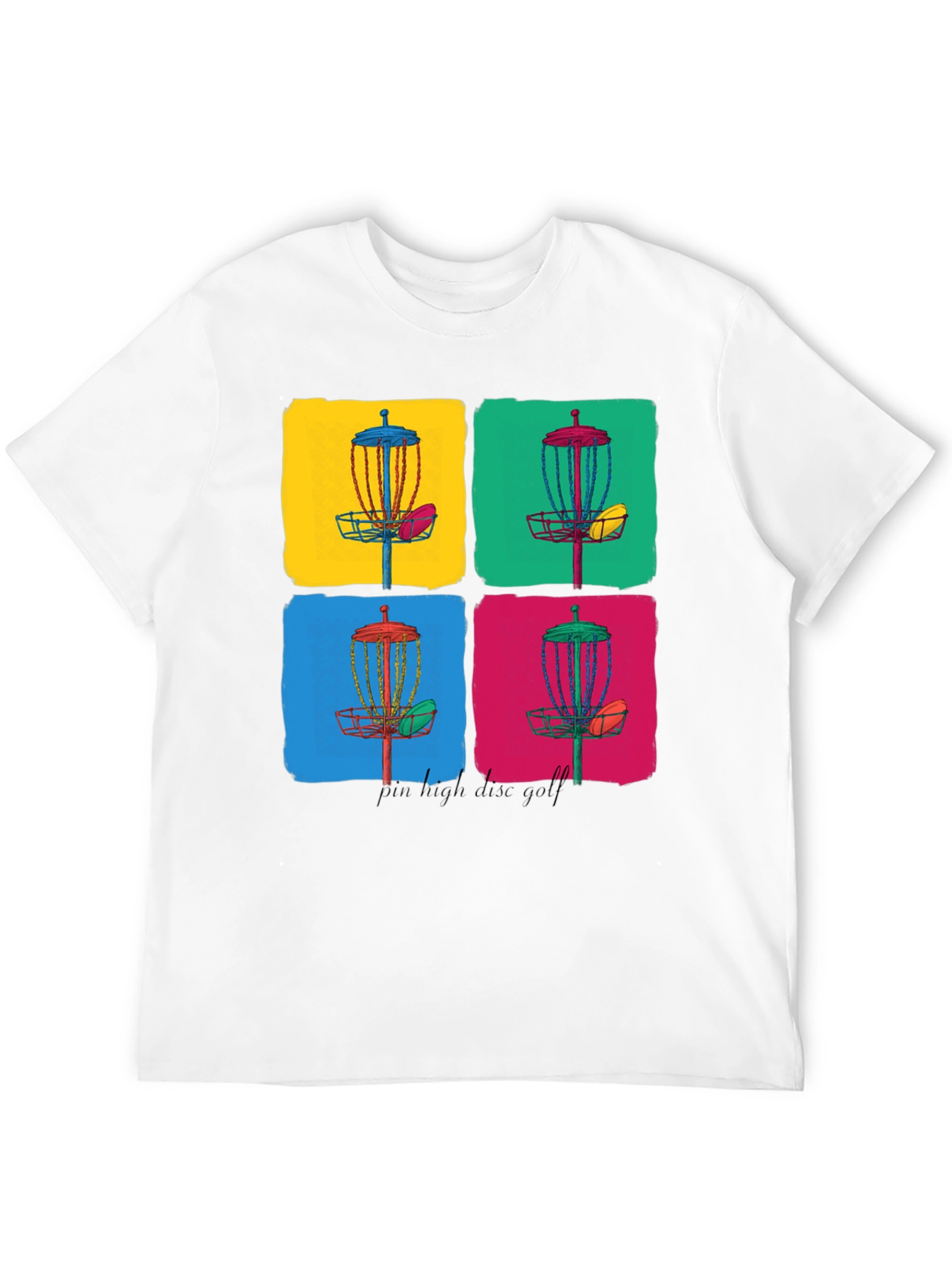 Vibrant Disc Golf Art Graphic Tee