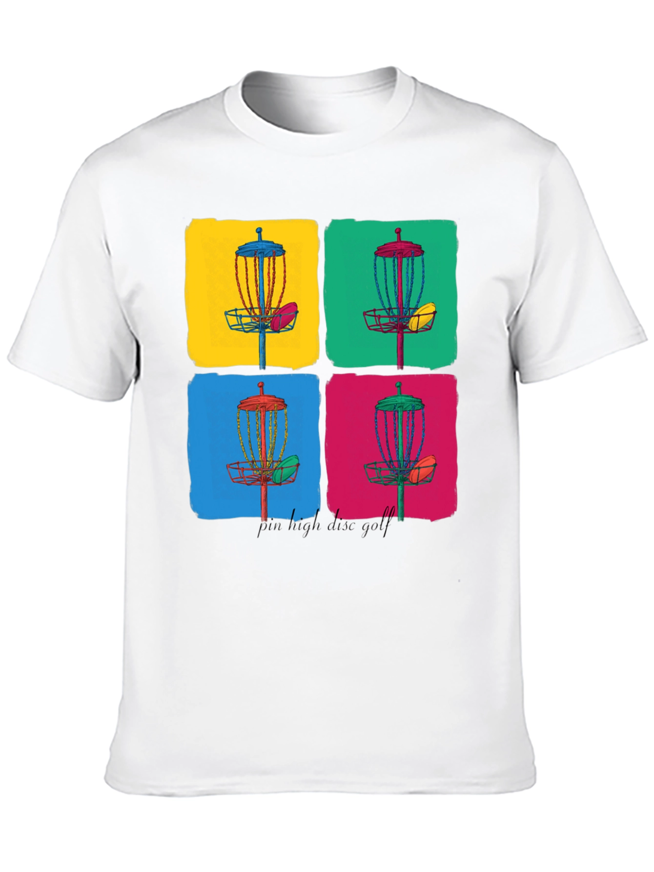Vibrant Disc Golf Art Graphic Tee