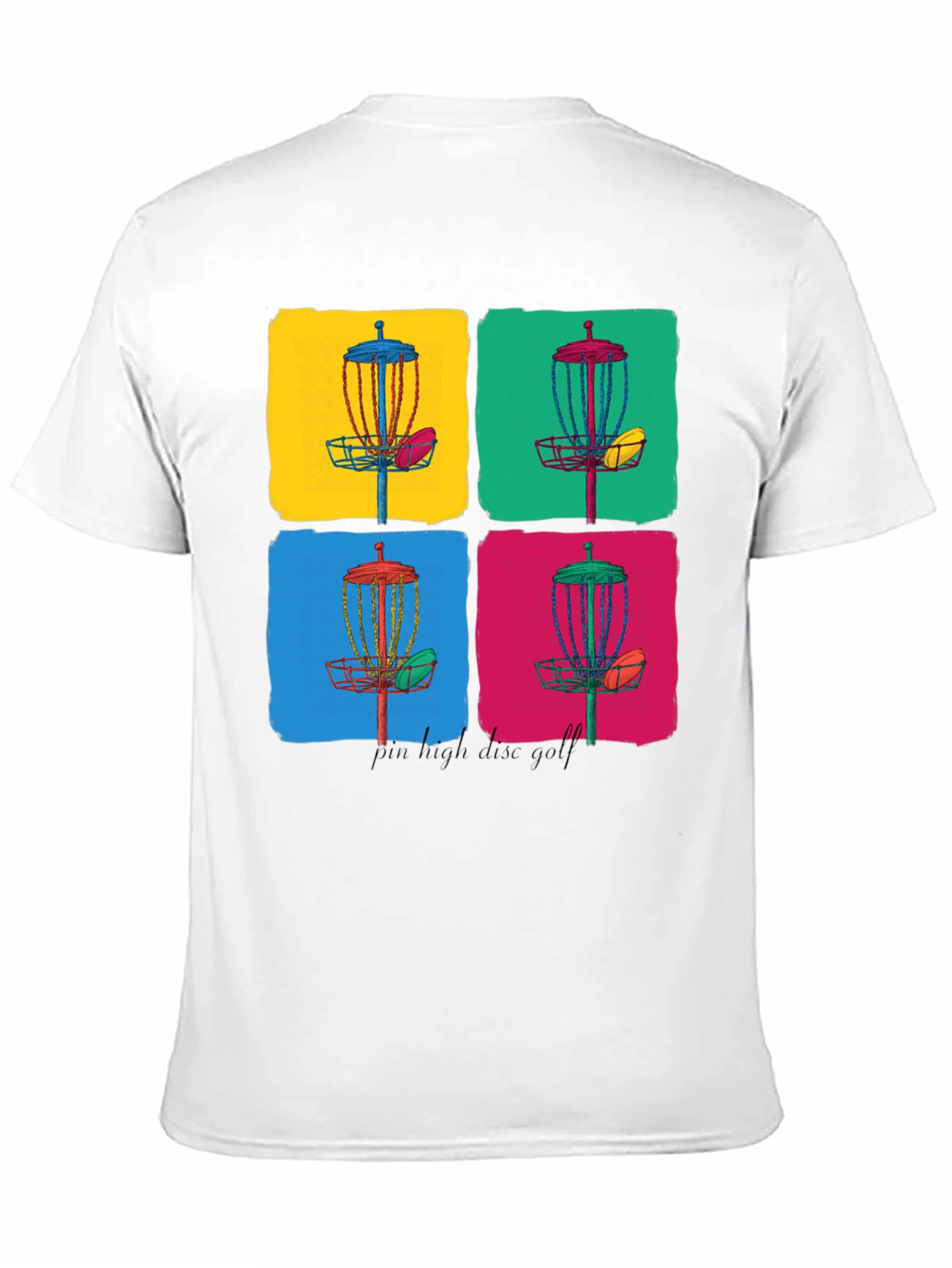 Vibrant Disc Golf Art Graphic Tee
