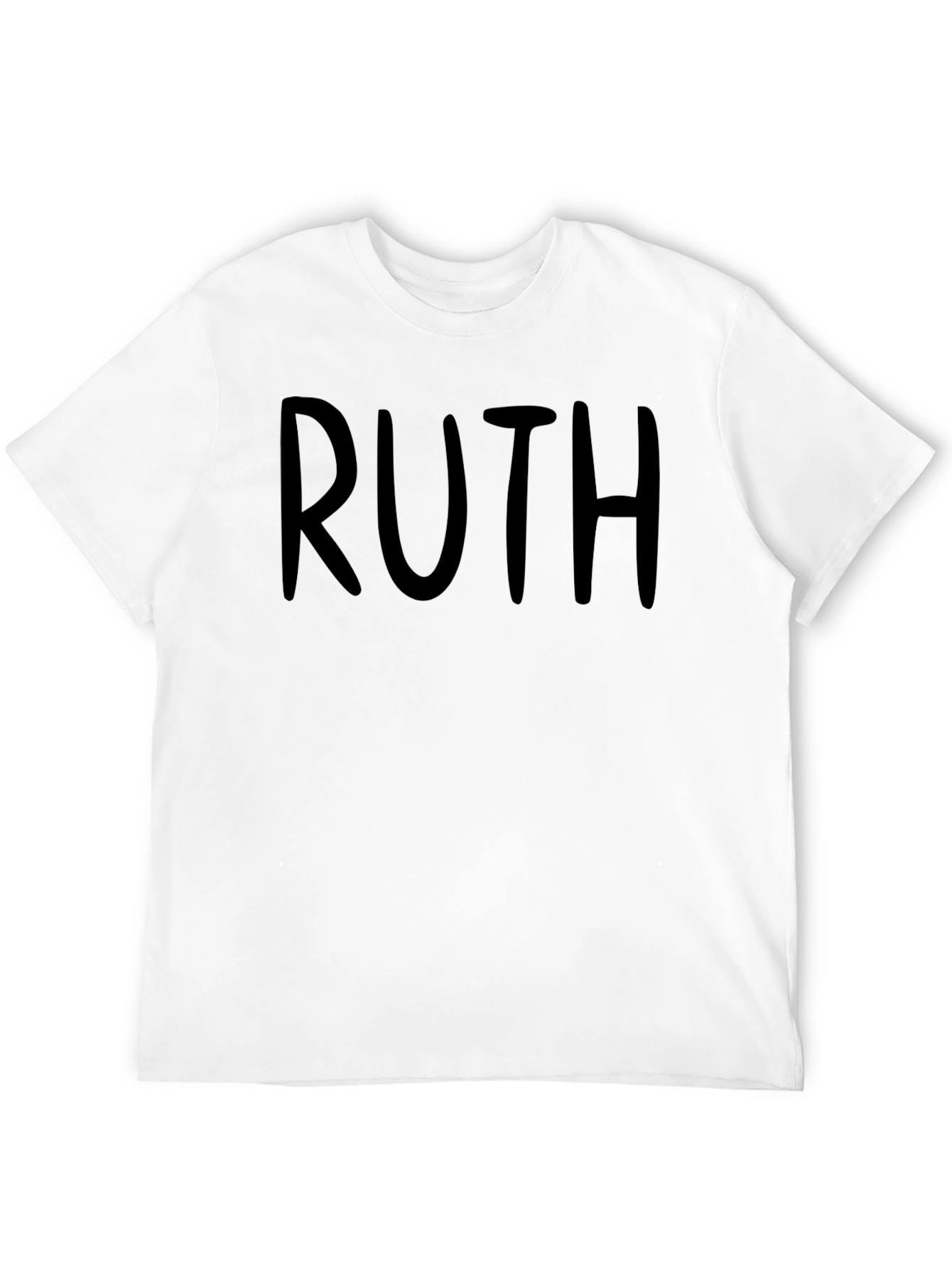 RUTH Tee - Classic Black Cotton Graphic T-Shirt