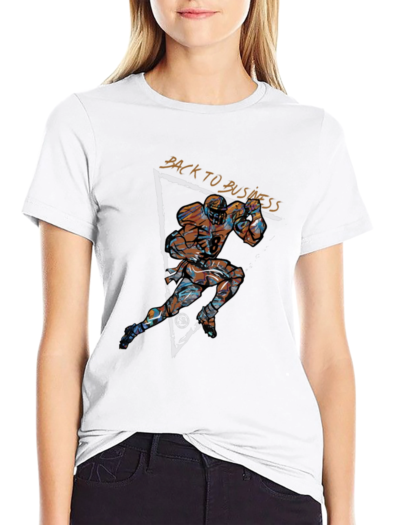 Back to Business Football Graphic Tee