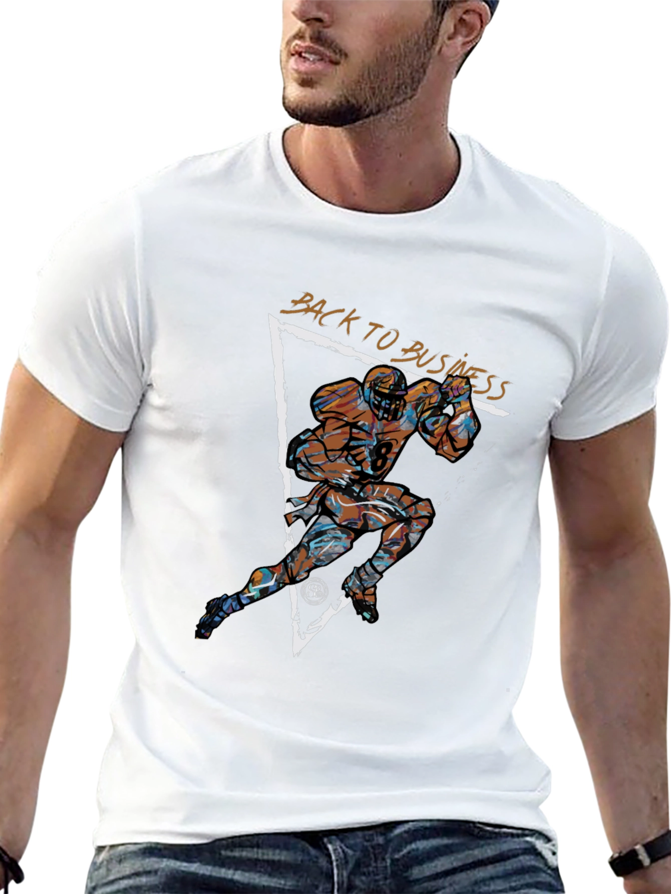 Back to Business Football Graphic Tee