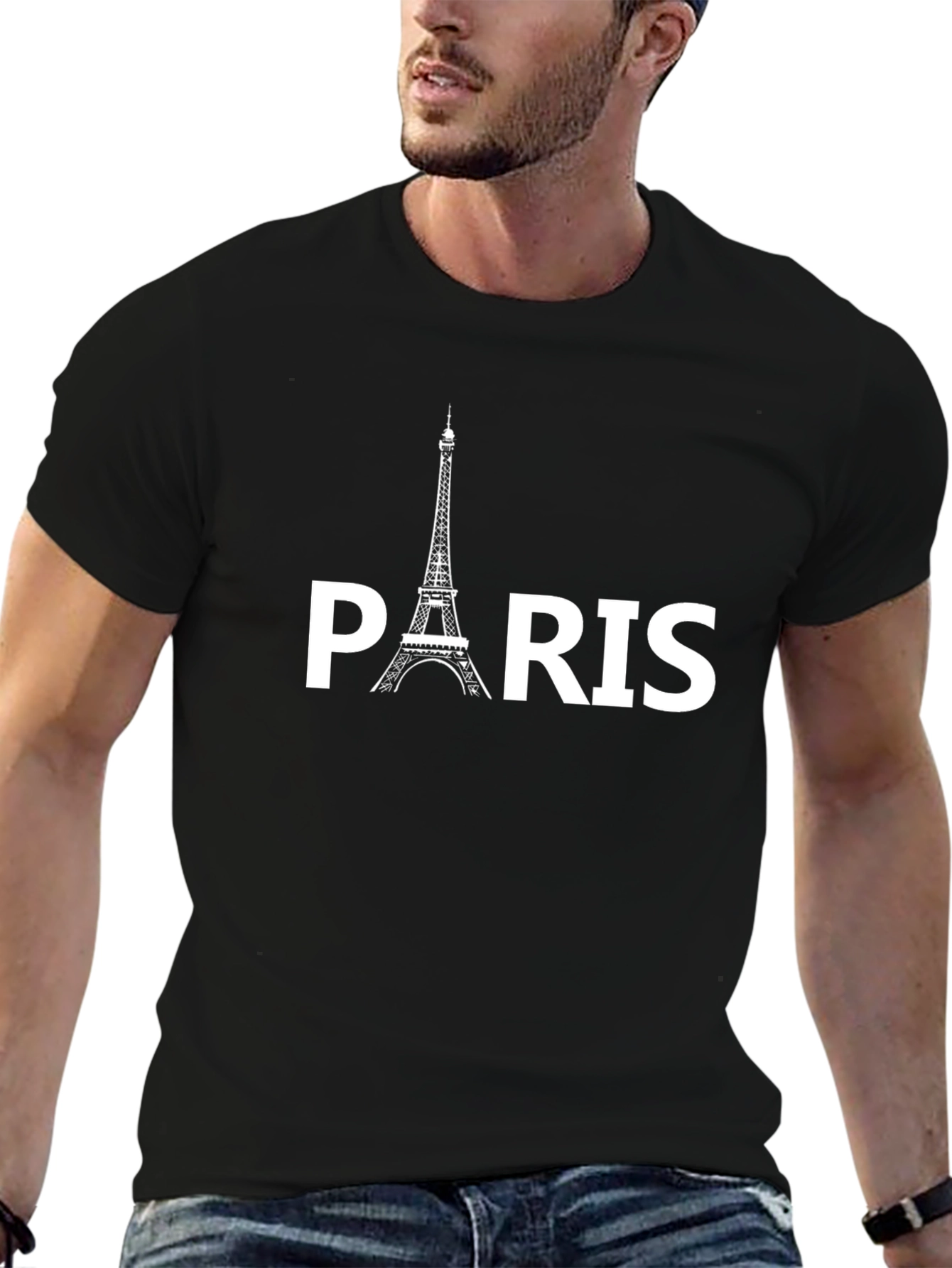 Paris Eiffel Tower Graphic Tee - Soft Cotton Blend