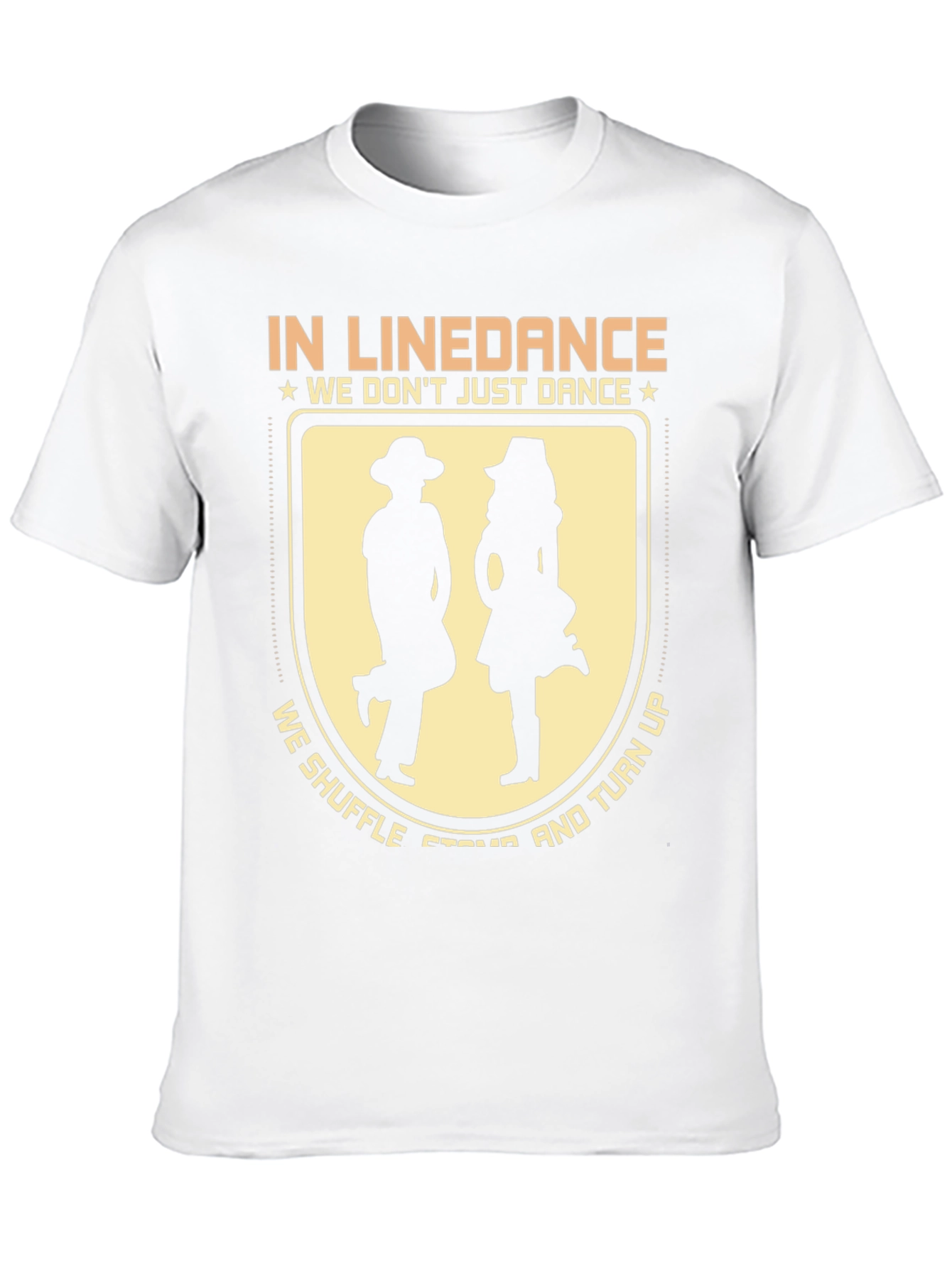 Line Dance Graphic Tee: Shuffle Stomp & Turn Up
