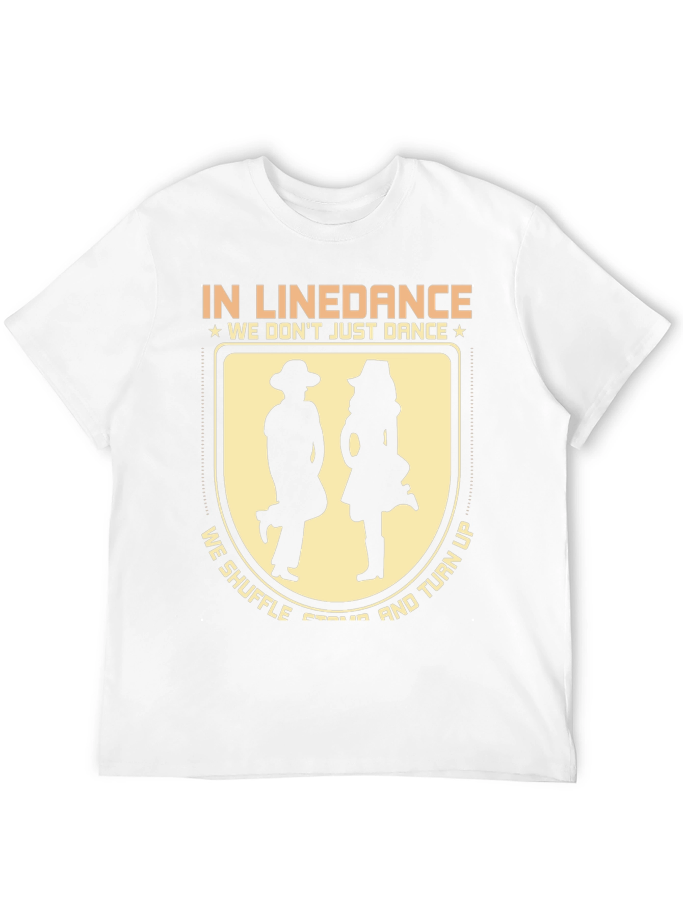 Line Dance Graphic Tee: Shuffle Stomp & Turn Up