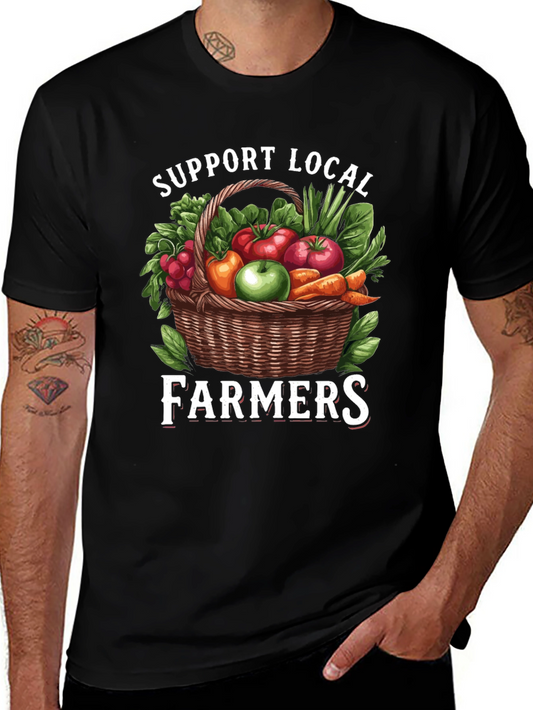 Support Local Farmers Graphic T-Shirt