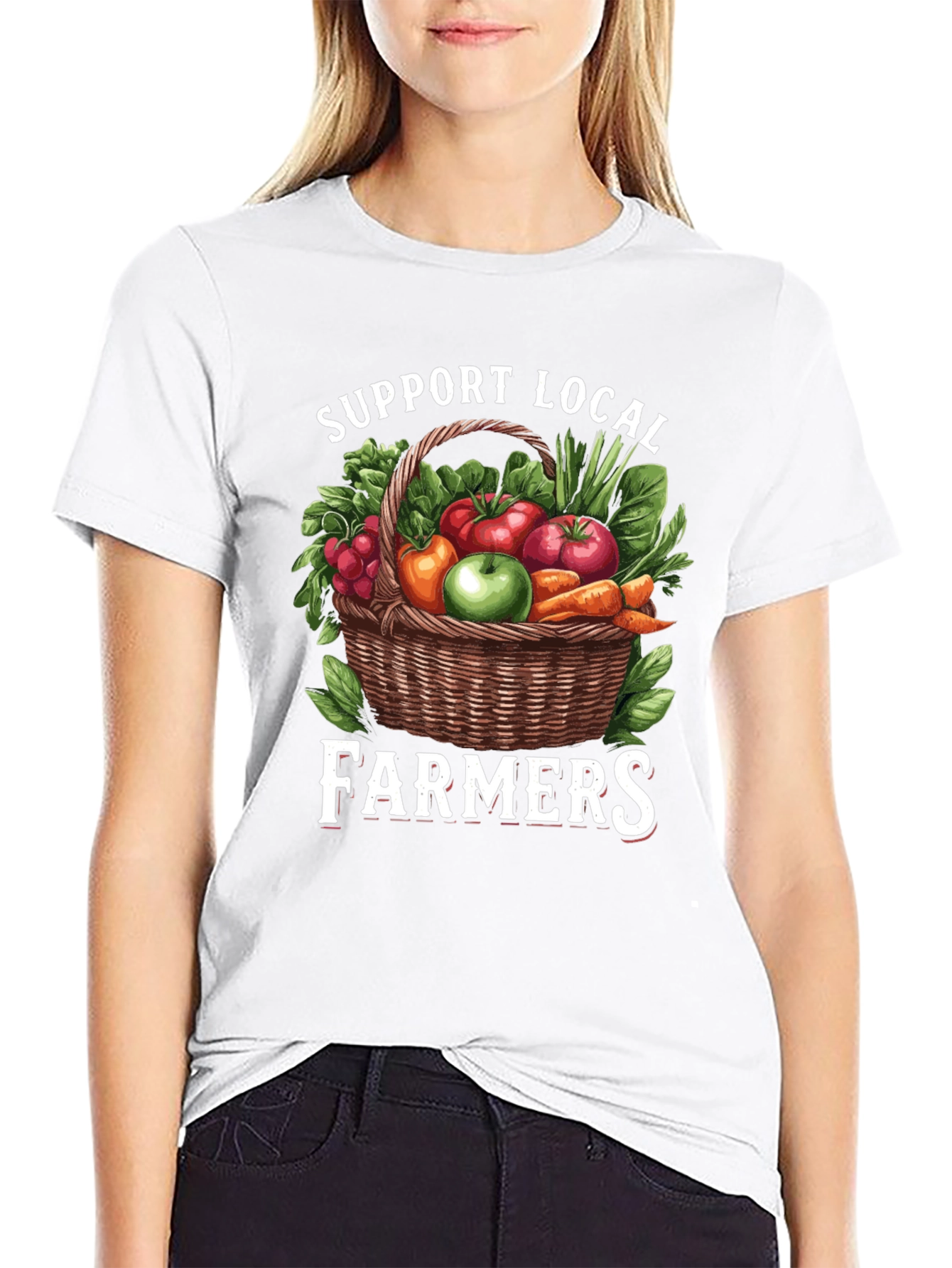 Support Local Farmers Graphic T-Shirt