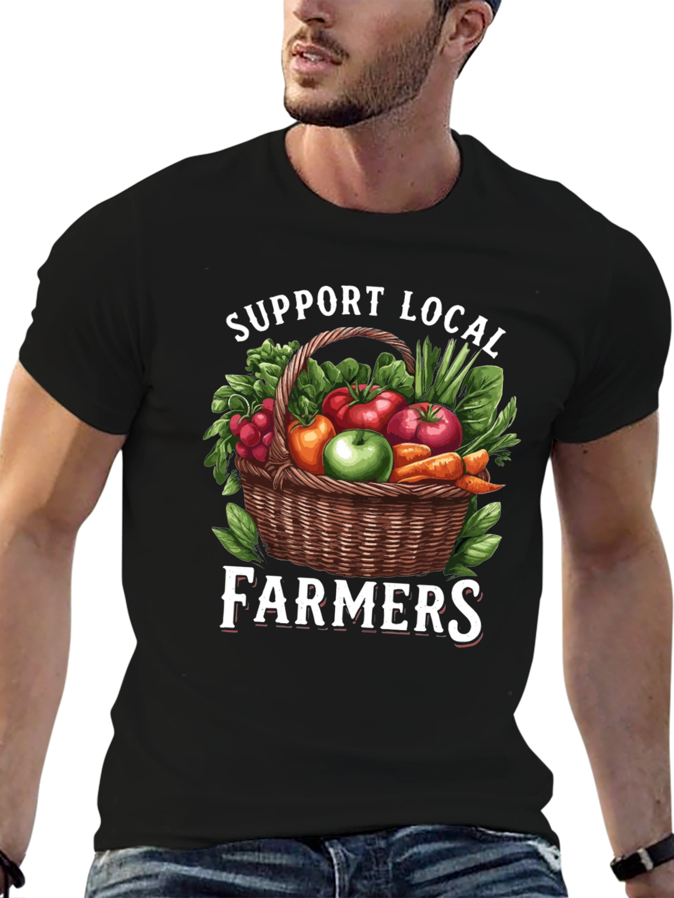 Support Local Farmers Graphic T-Shirt