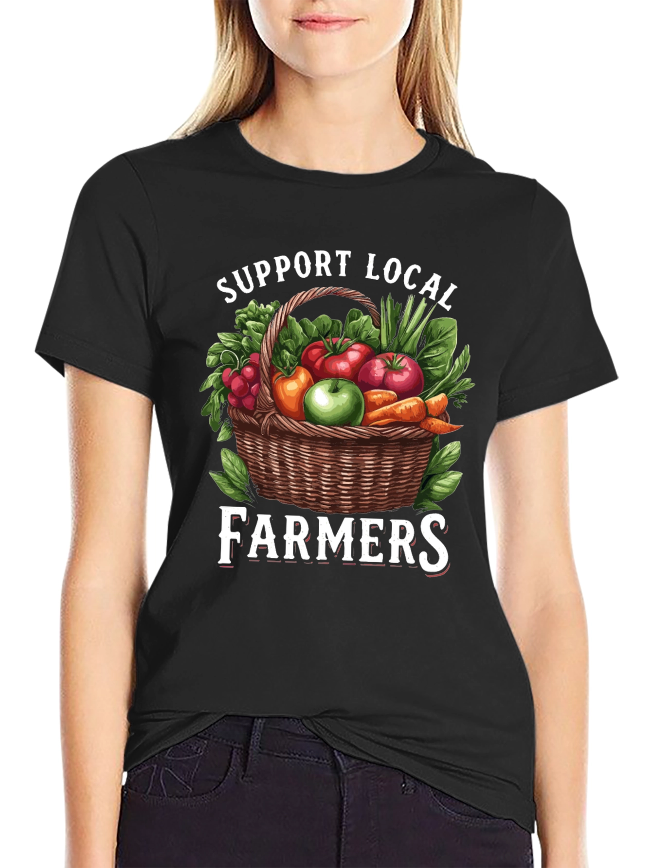 Support Local Farmers Graphic T-Shirt