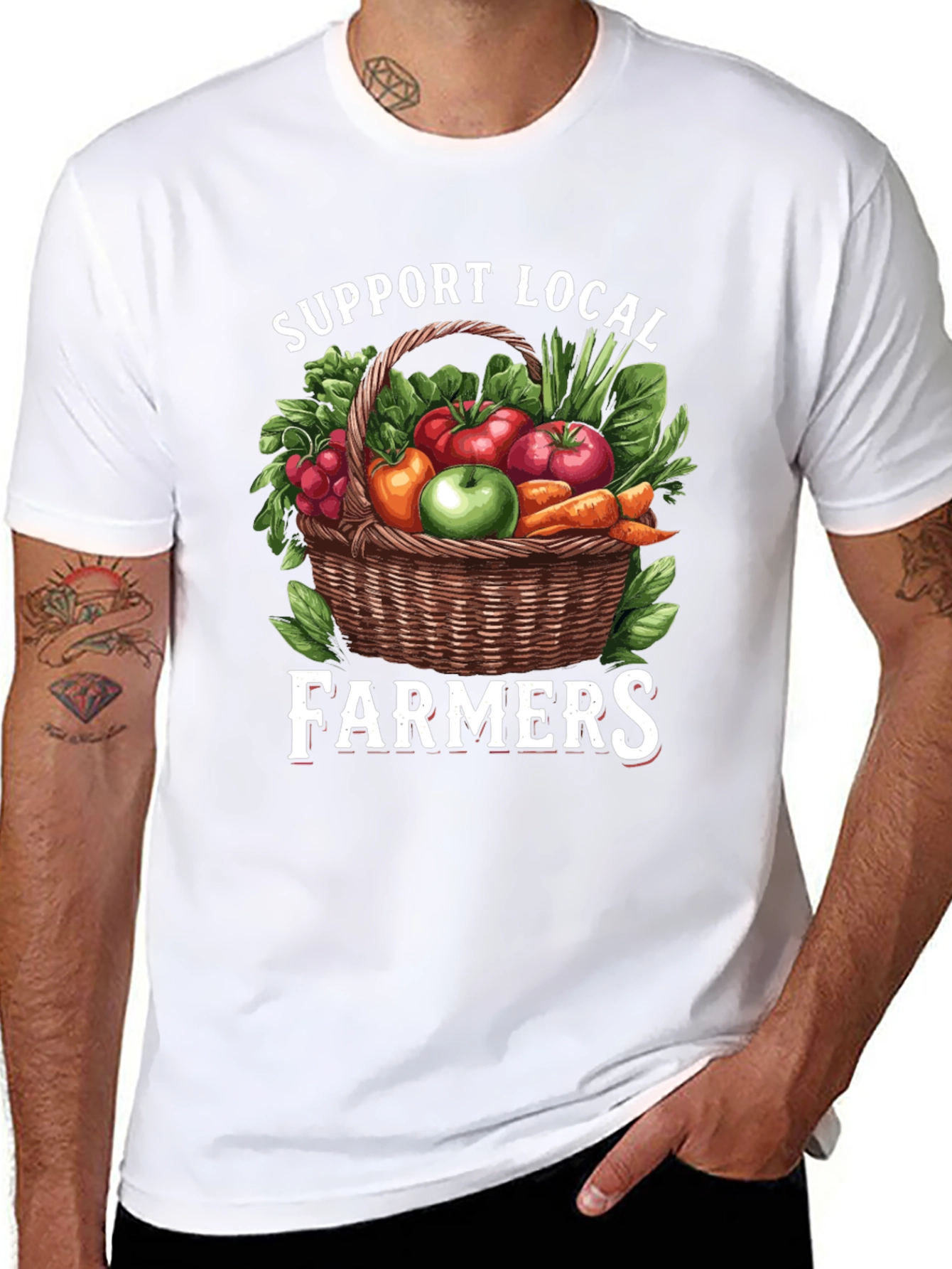 Support Local Farmers Graphic T-Shirt