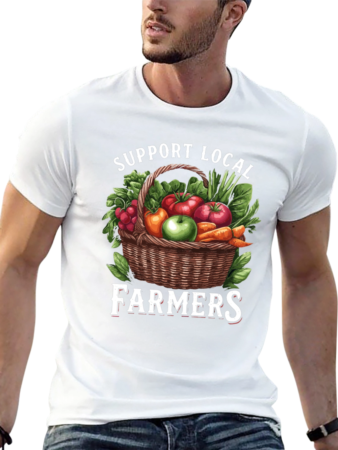 Support Local Farmers Graphic T-Shirt