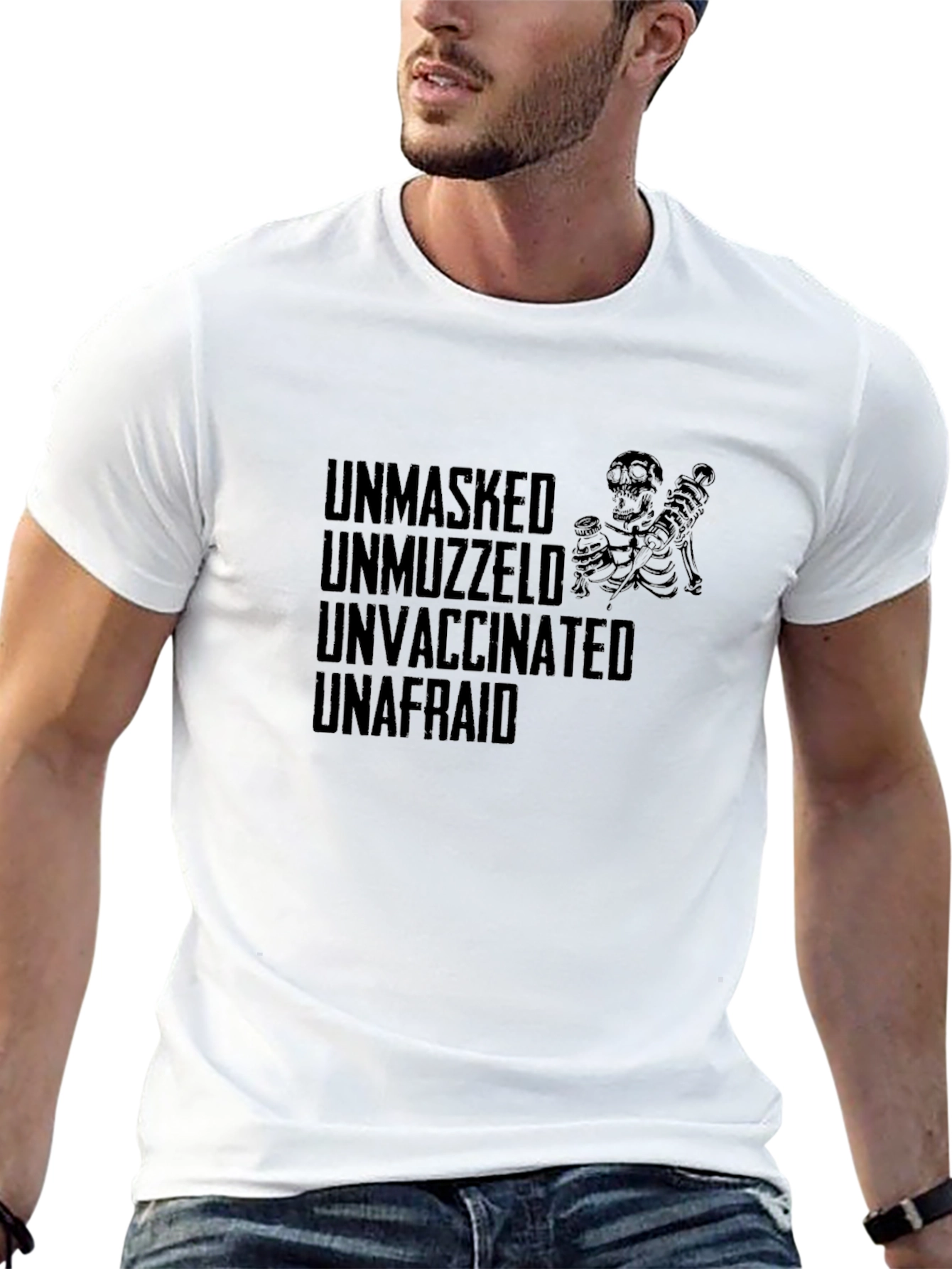 Unmasked Unvaxxed Graphic Tee