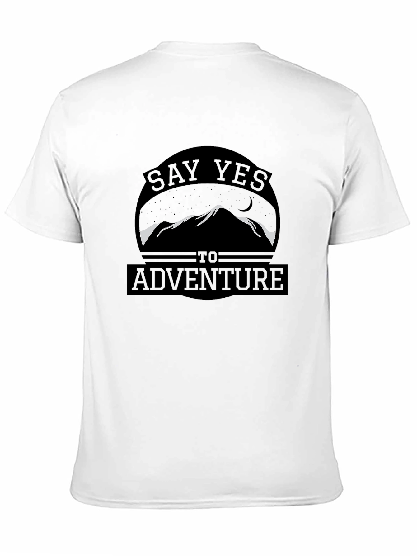Say Yes to Adventure T-Shirt - Mountain Design