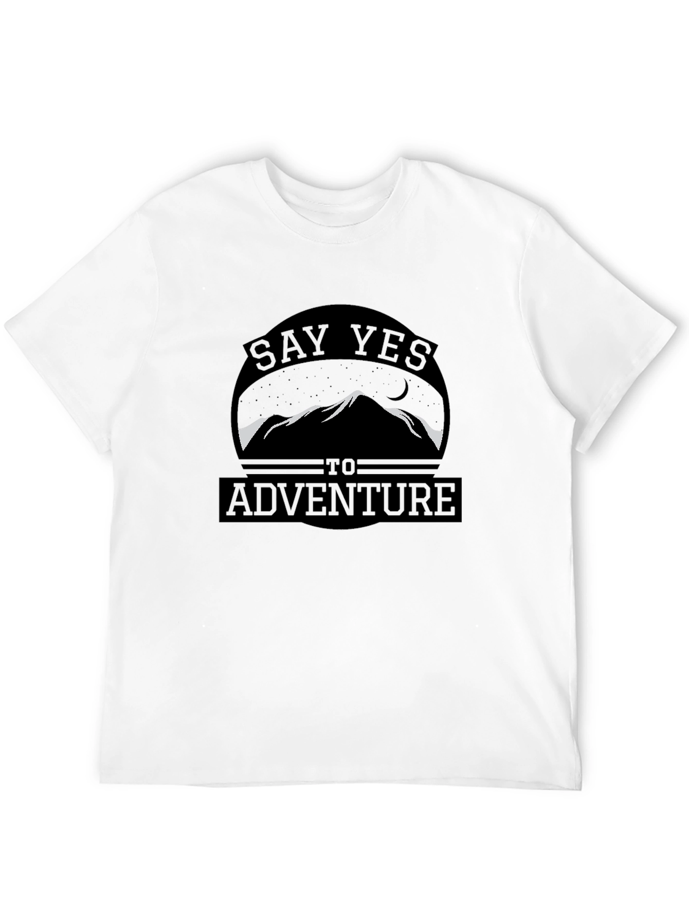 Say Yes to Adventure T-Shirt - Mountain Design