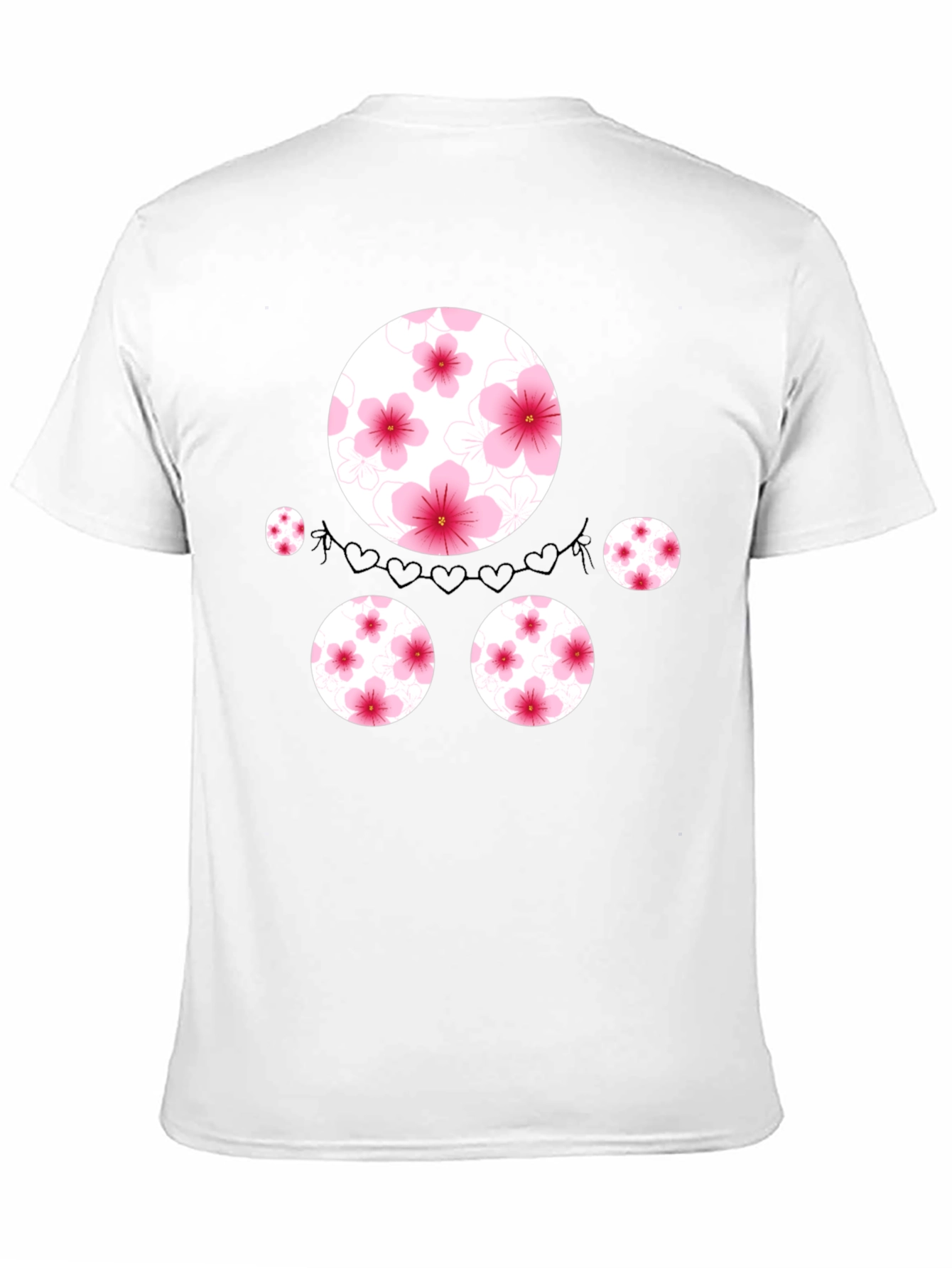Floral Circle Graphic Tee - Stylish Casual Wear