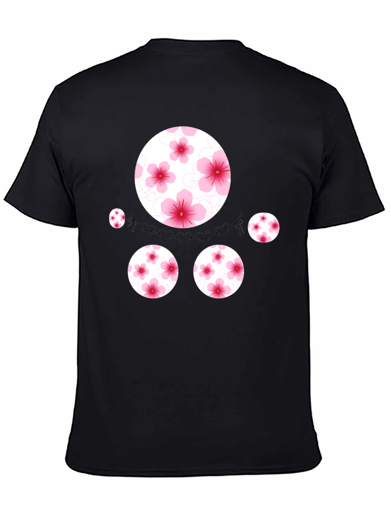 Floral Circle Graphic Tee - Stylish Casual Wear