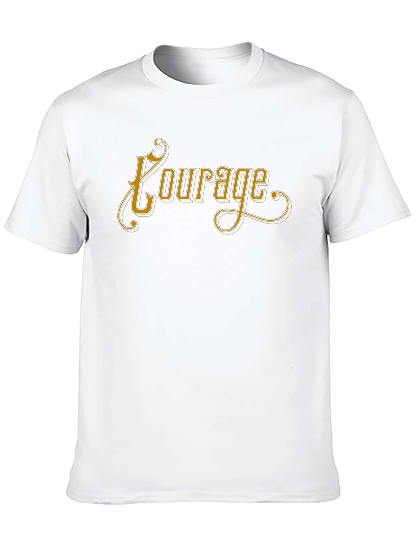 Courage Graphic Tee - Soft Black Unisex T-Shirt
