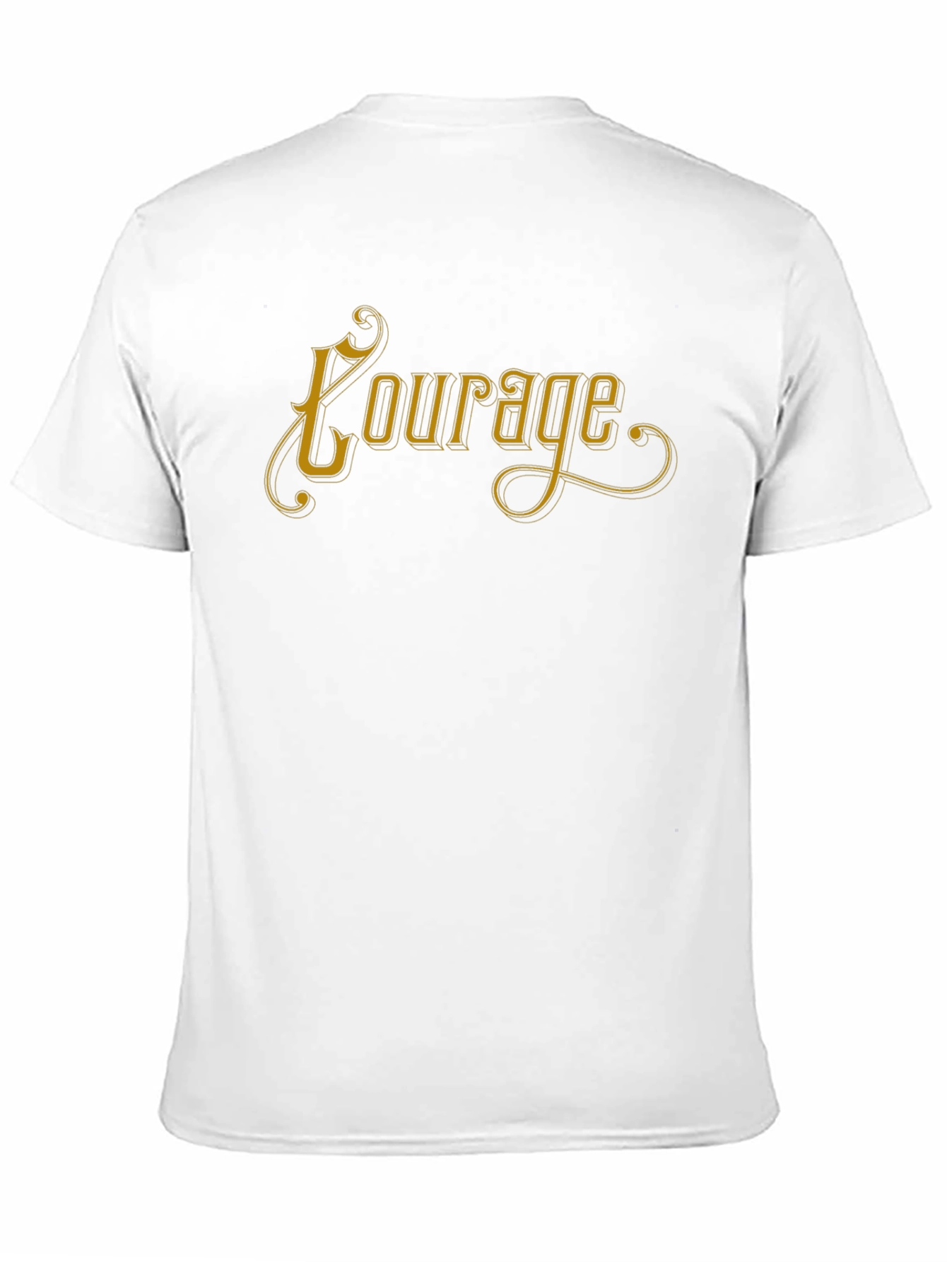 Courage Graphic Tee - Soft Black Unisex T-Shirt