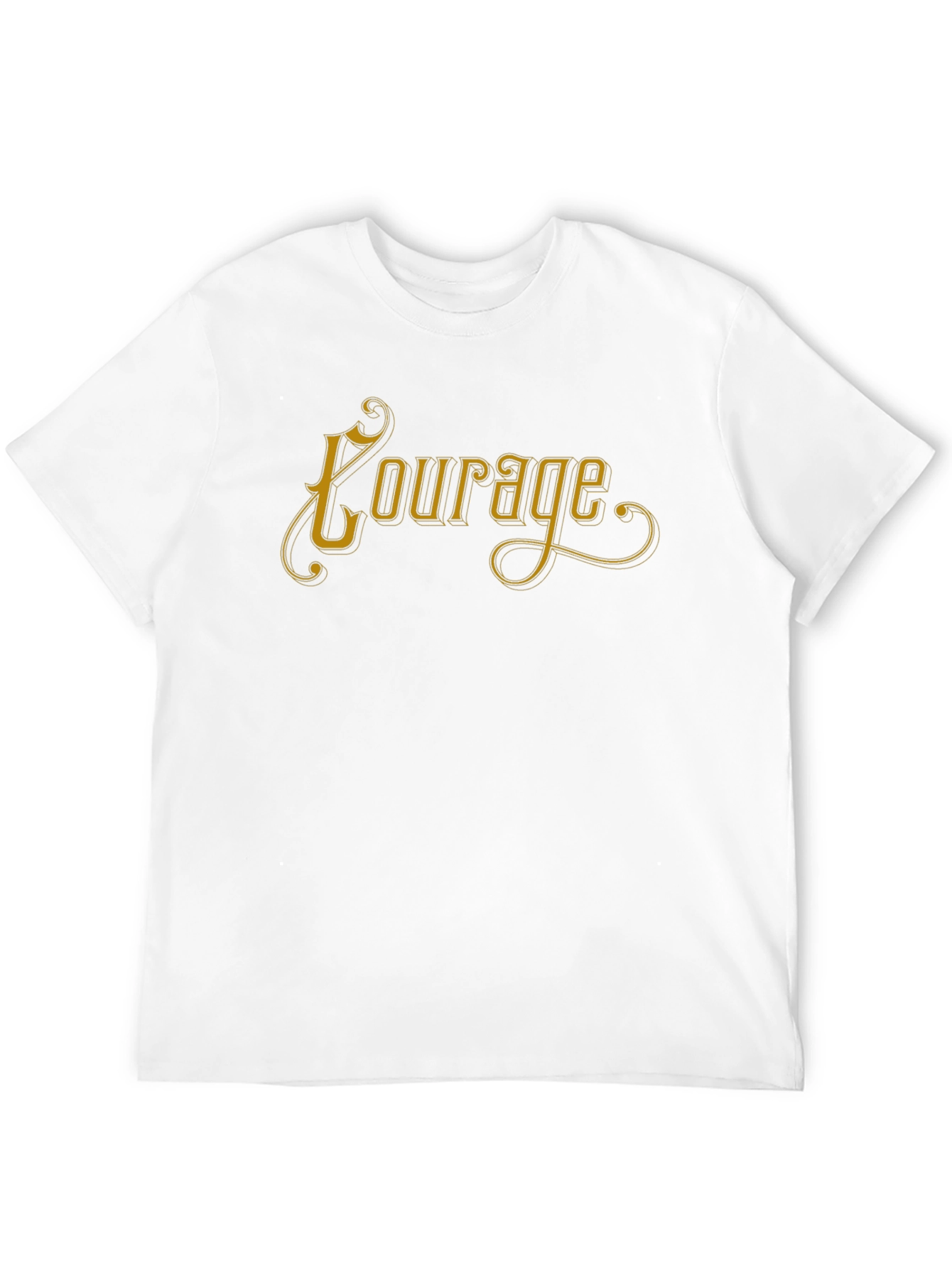 Courage Graphic Tee - Soft Black Unisex T-Shirt