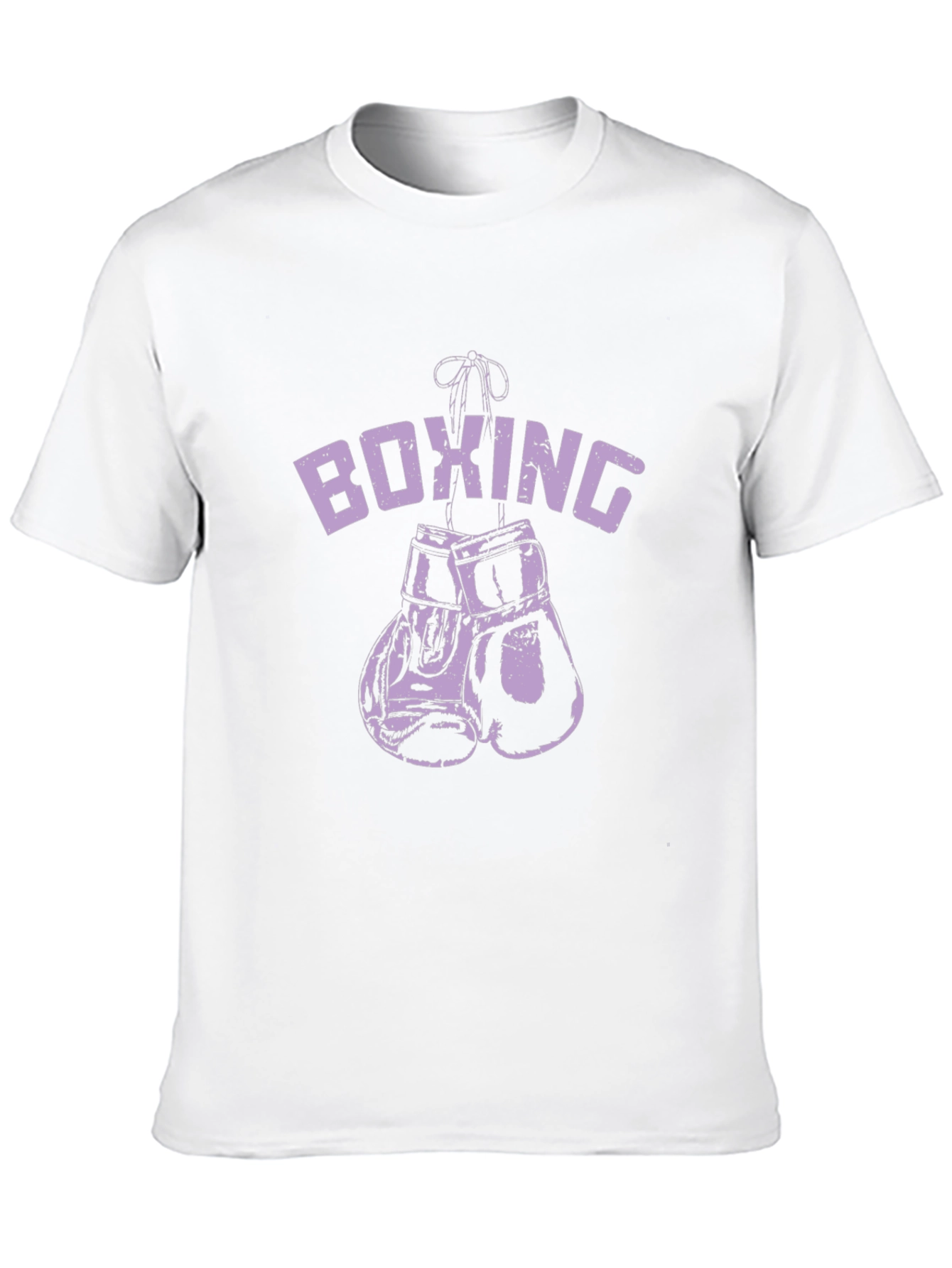 Boxing Gloves Graphic Tee - Black Cotton T-Shirt