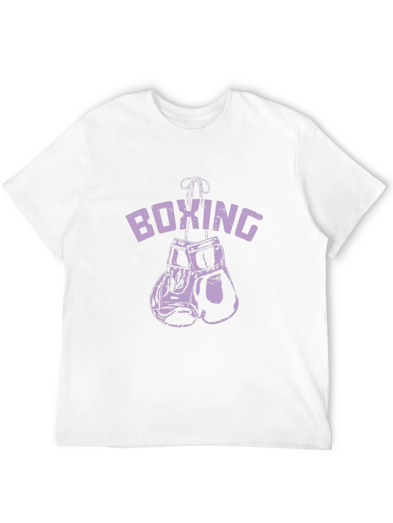 Boxing Gloves Graphic Tee - Black Cotton T-Shirt