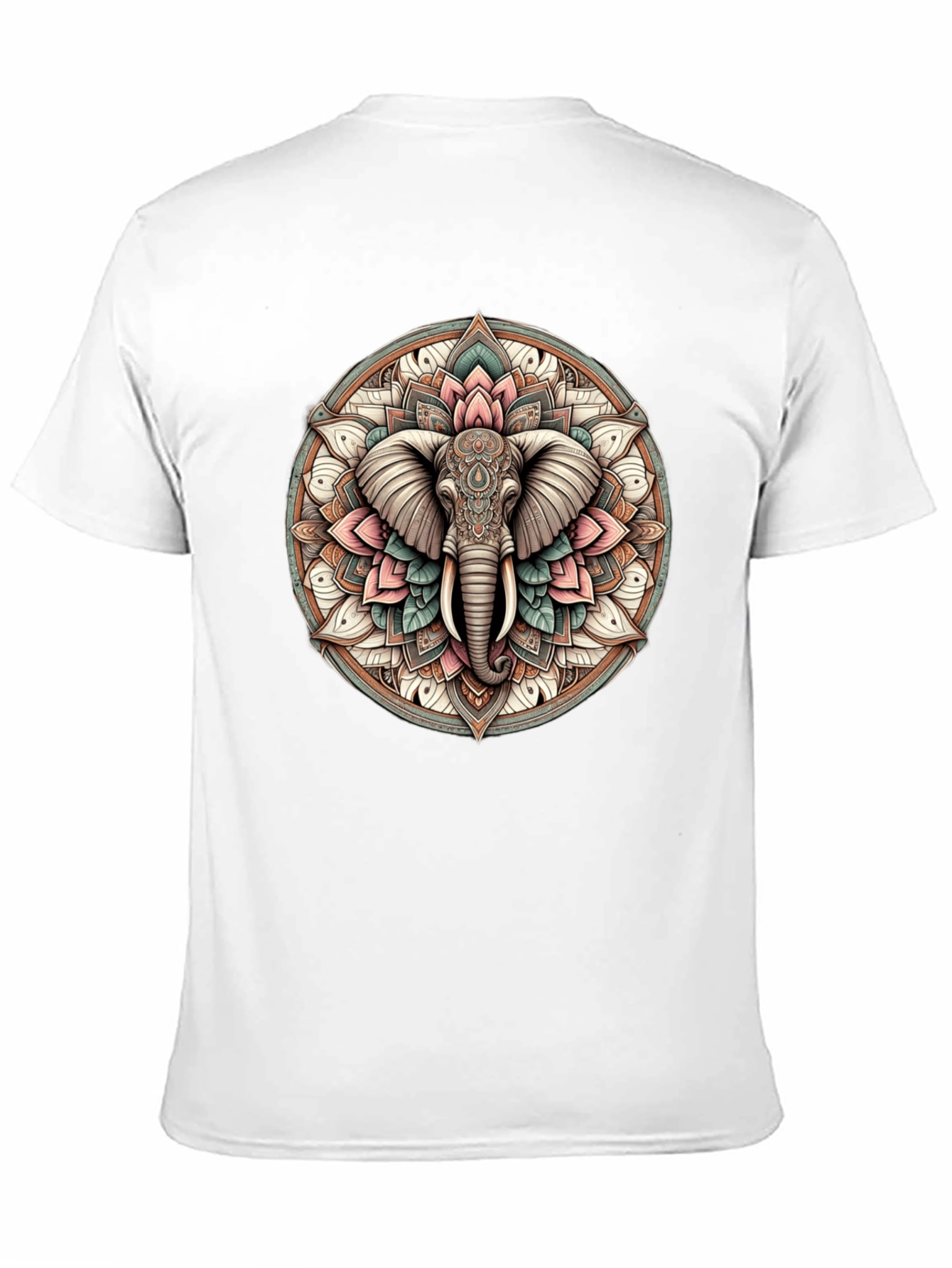 Elephant Mandala Graphic Tee - Stylish & Unique