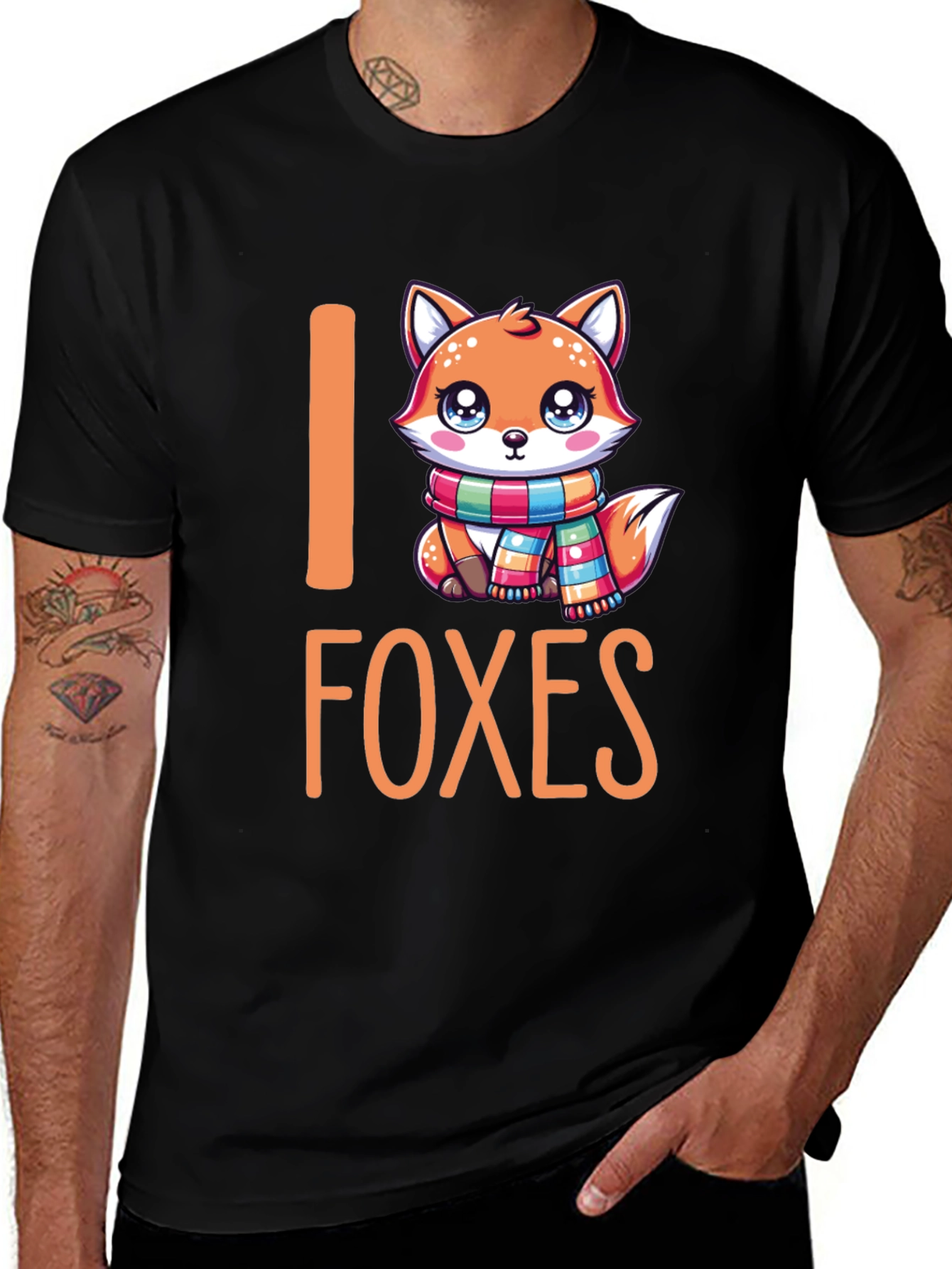I Love Foxes Graphic T-Shirt