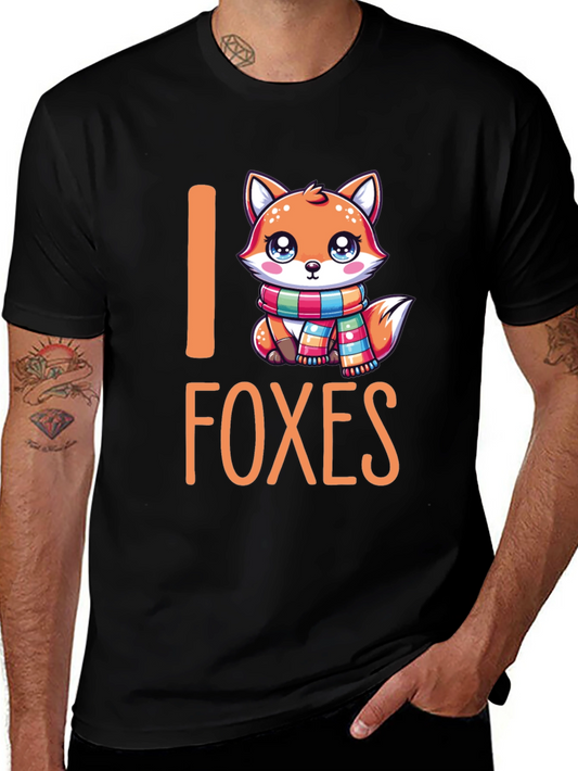 I Love Foxes Graphic T-Shirt
