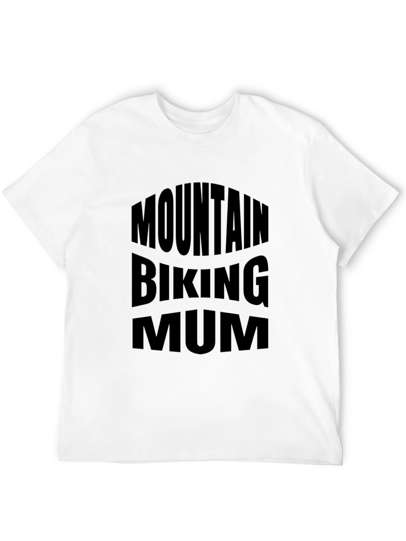 Mountain Biking Mum T-Shirt - Black