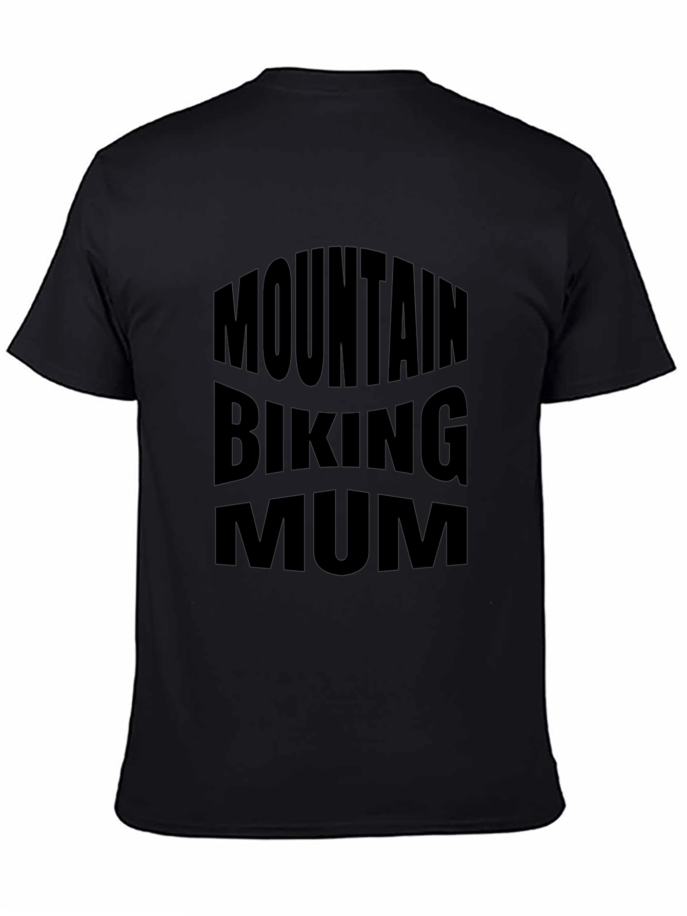 Mountain Biking Mum T-Shirt - Black