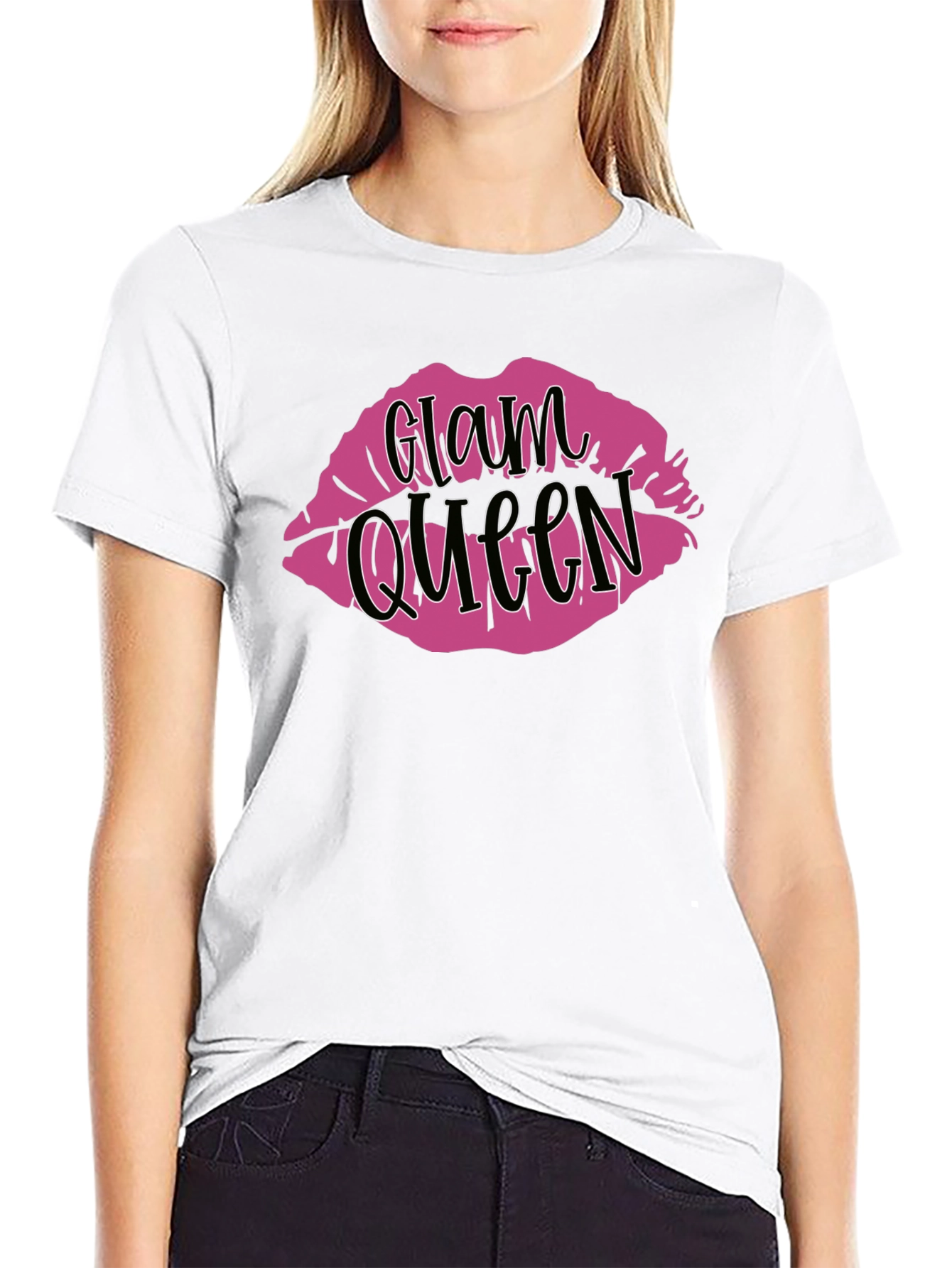 Glam Queen Lips Graphic T-Shirt