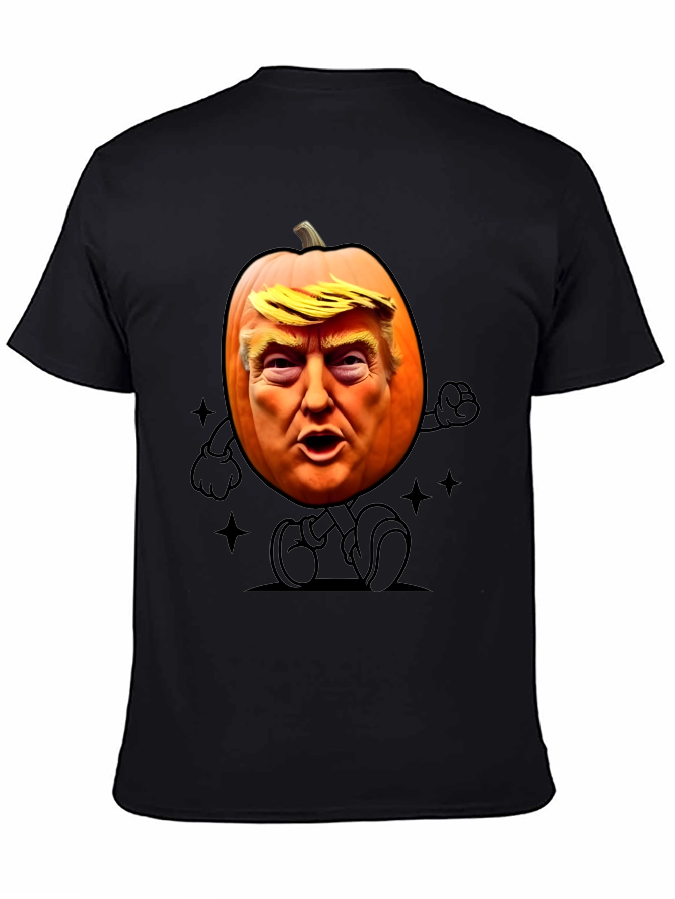 Trumpkin Halloween T-Shirt - Funny Pumpkin Design
