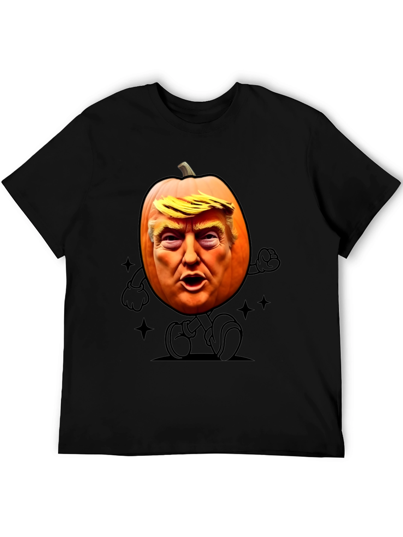 Trumpkin Halloween T-Shirt - Funny Pumpkin Design