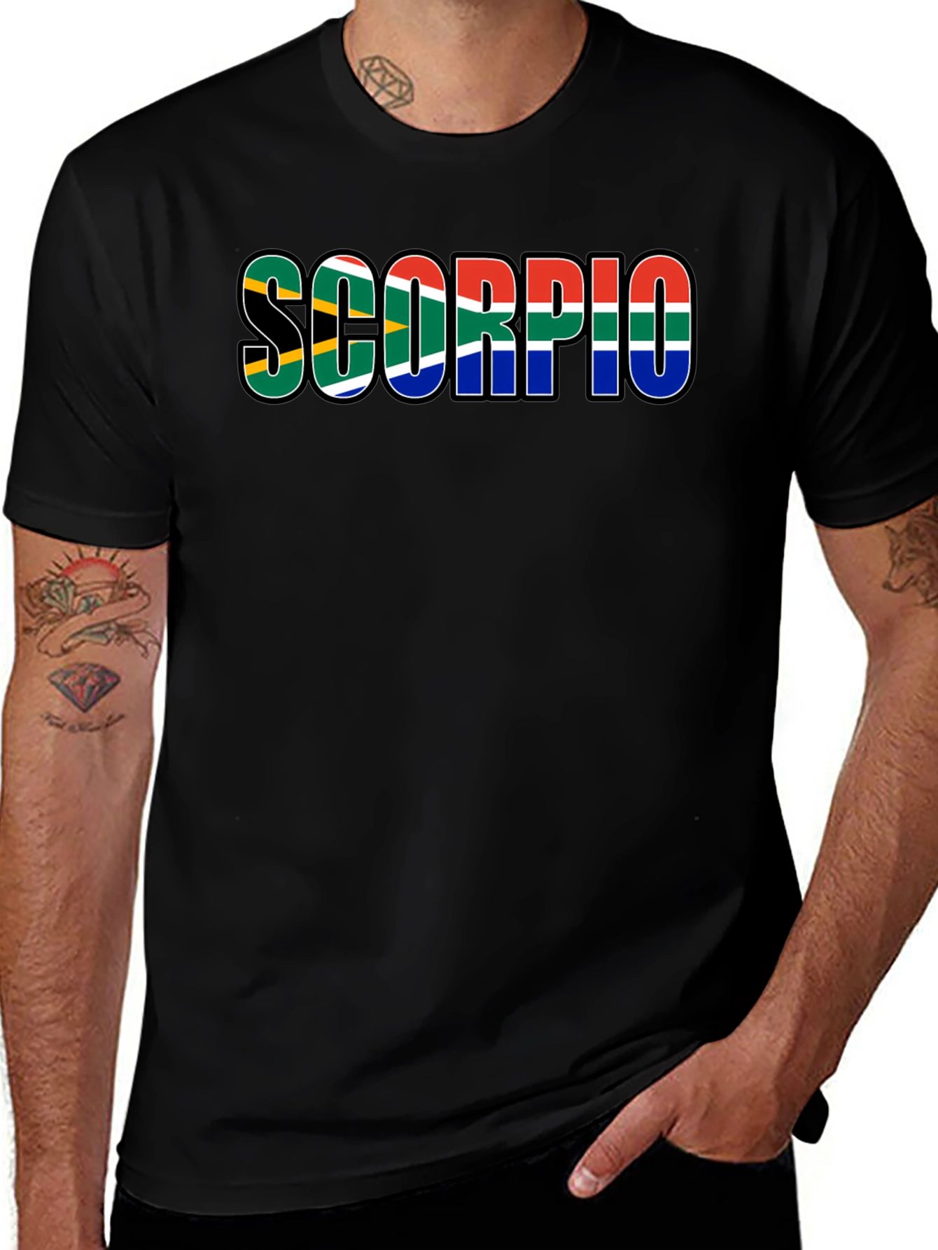 Scorpio South African Flag T-Shirt