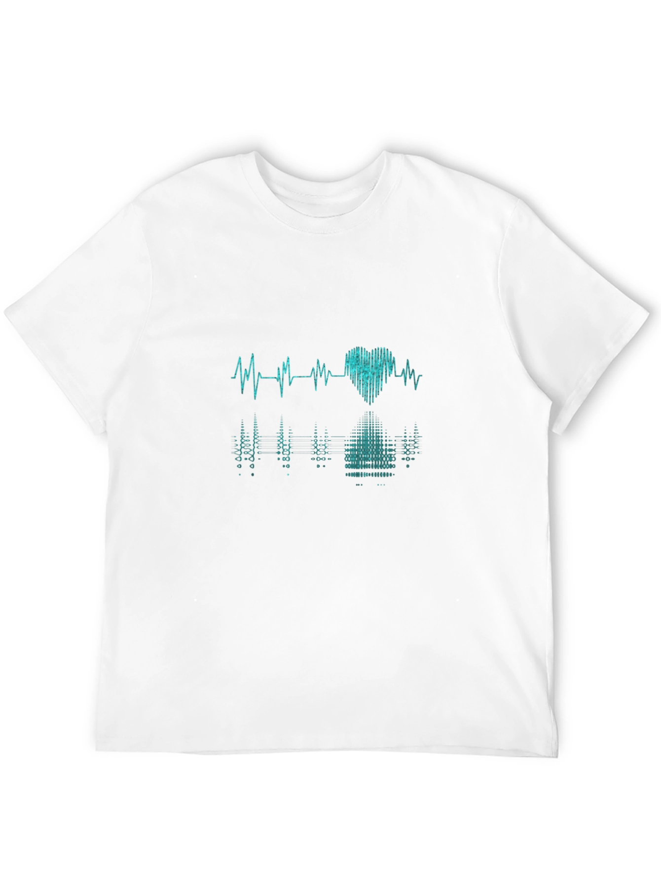 Heartbeat Graphic Tee - Black Casual T-Shirt