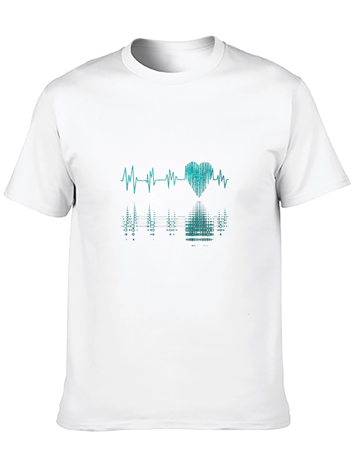 Heartbeat Graphic Tee - Black Casual T-Shirt
