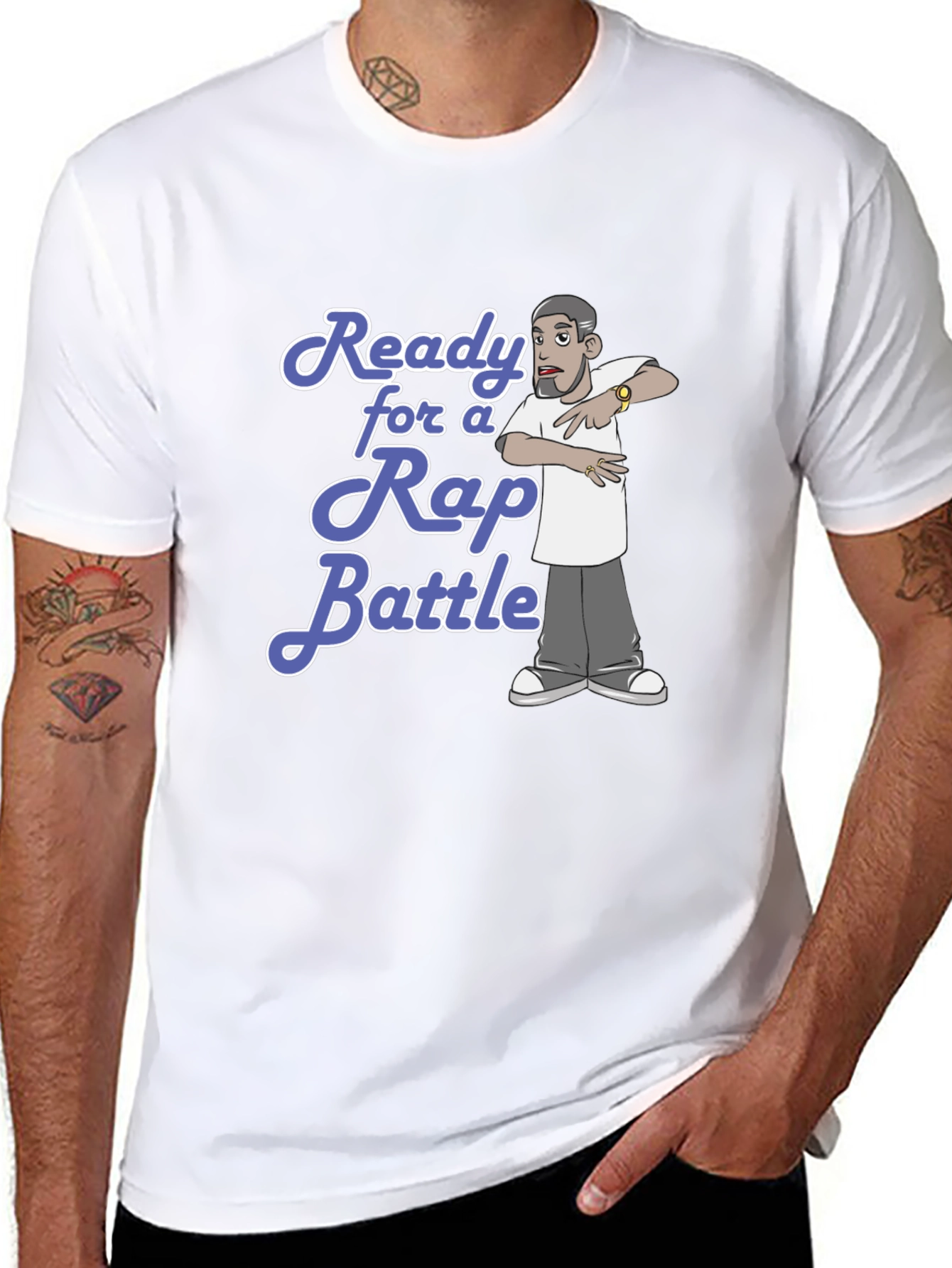 Ready for Rap Battle Black T-Shirt