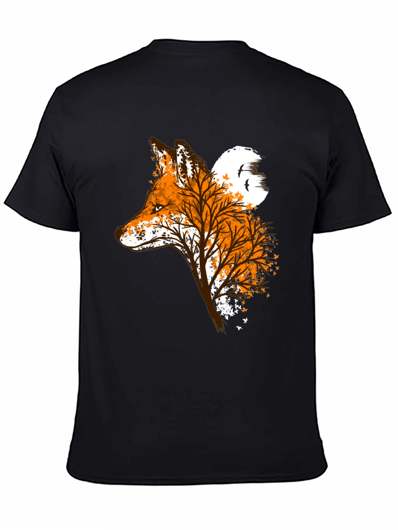 Fox & Tree Graphic Tee - Nature Inspired Design