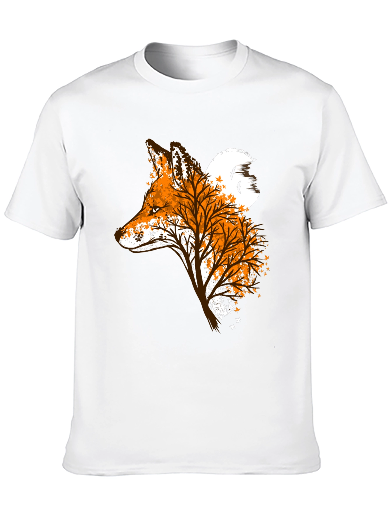 Fox & Tree Graphic Tee - Nature Inspired Design