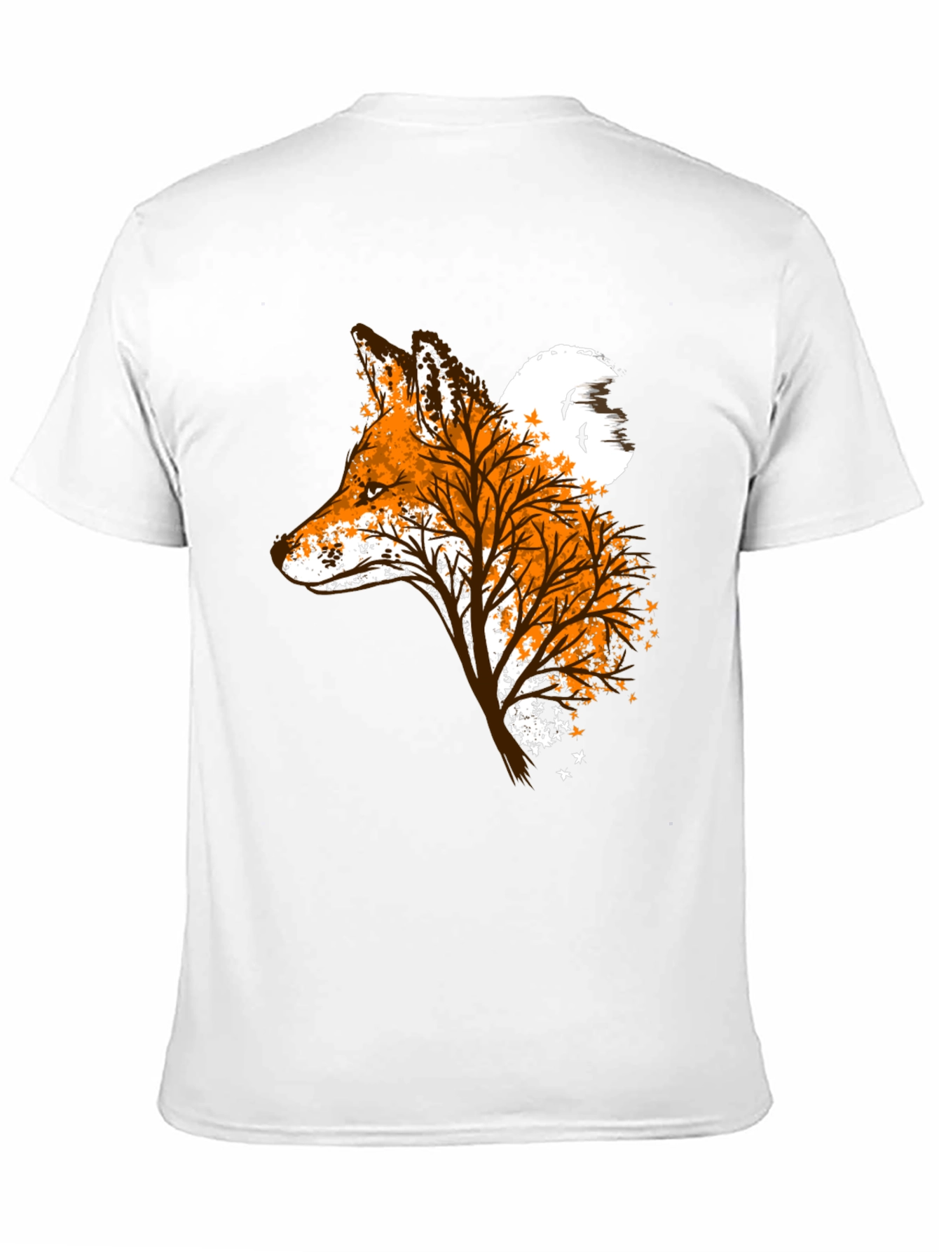 Fox & Tree Graphic Tee - Nature Inspired Design