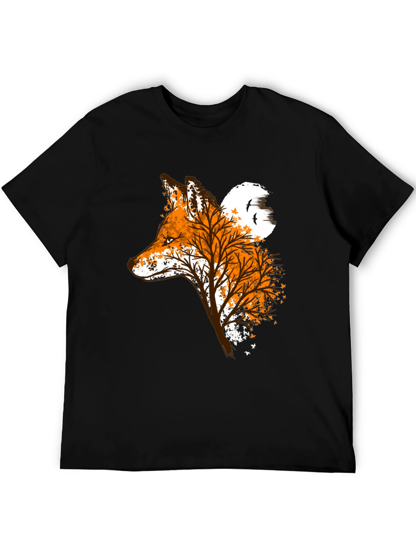 Fox & Tree Graphic Tee - Nature Inspired Design