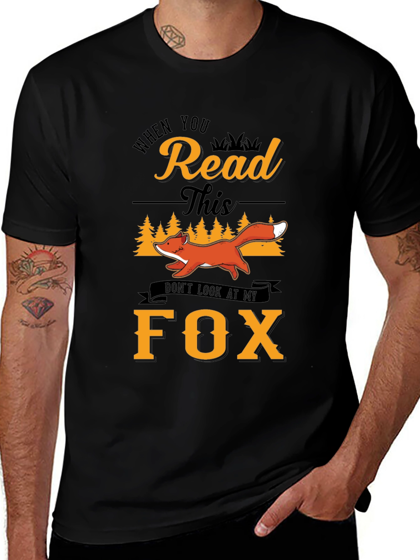 Funny Fox Graphic T-Shirt