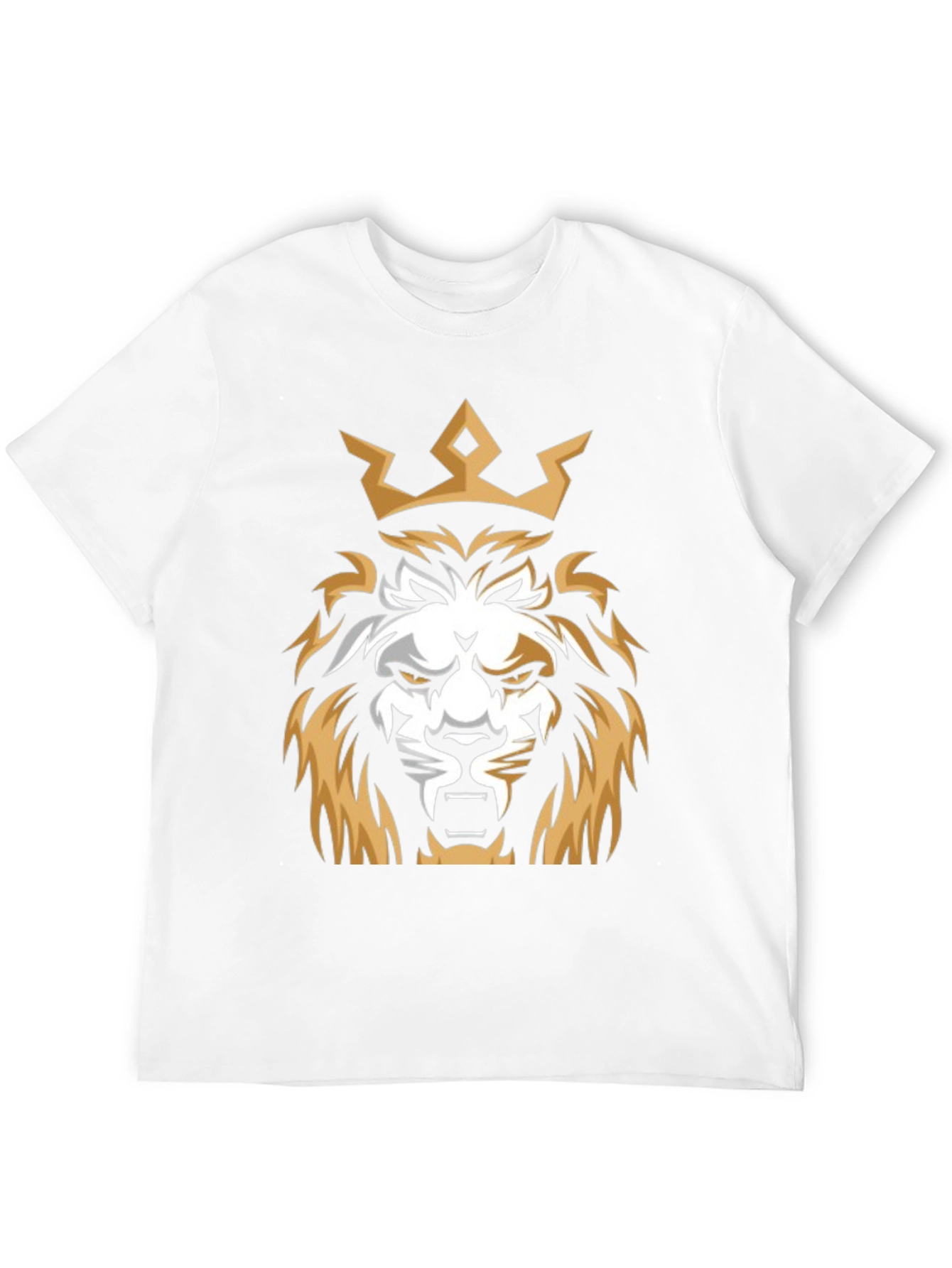 King Lion Graphic T-Shirt - Black Cotton Tee