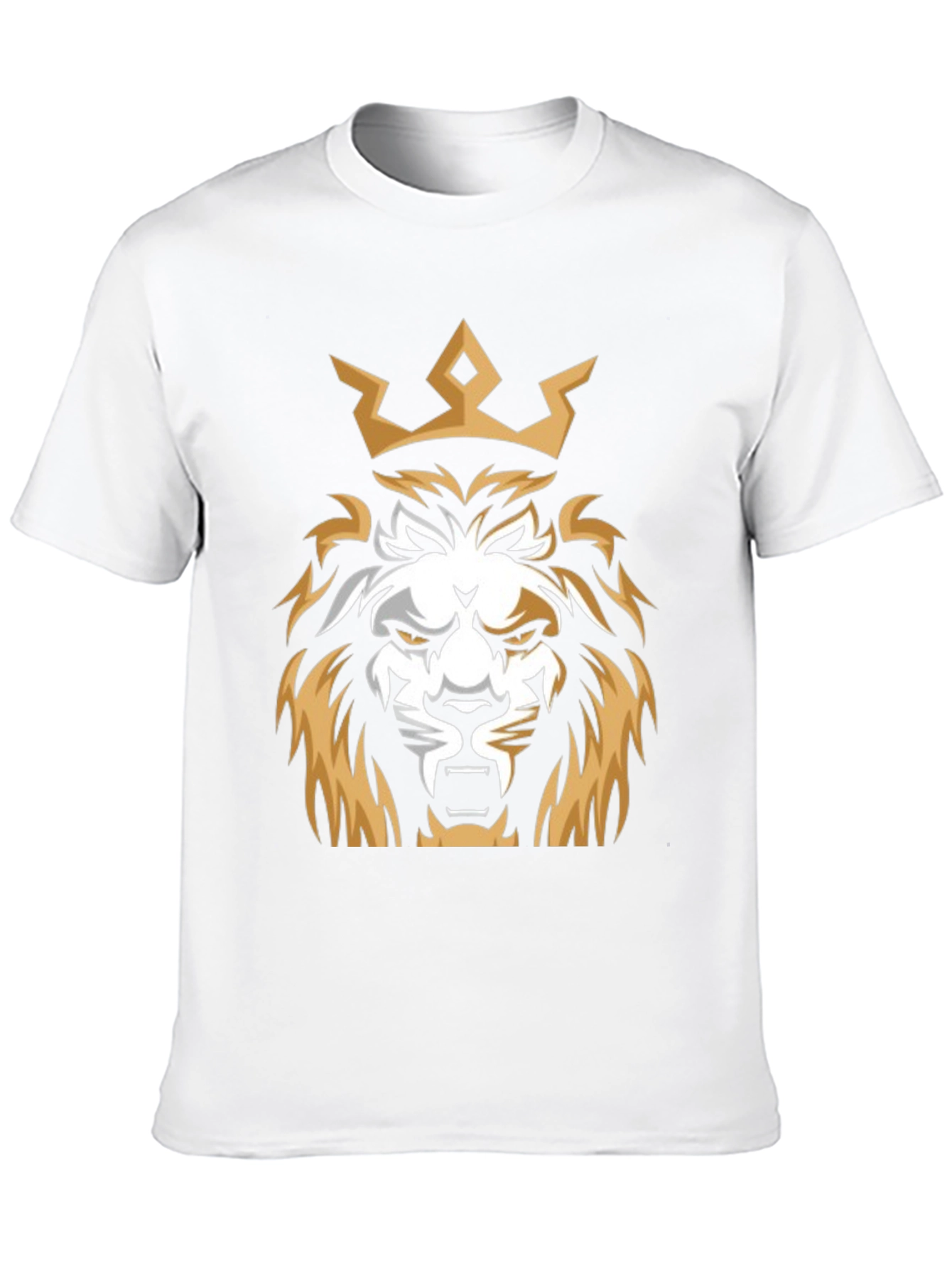 King Lion Graphic T-Shirt - Black Cotton Tee