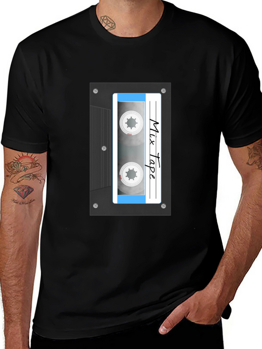 Retro Mixtape Graphic Tee - Vintage Music Lover