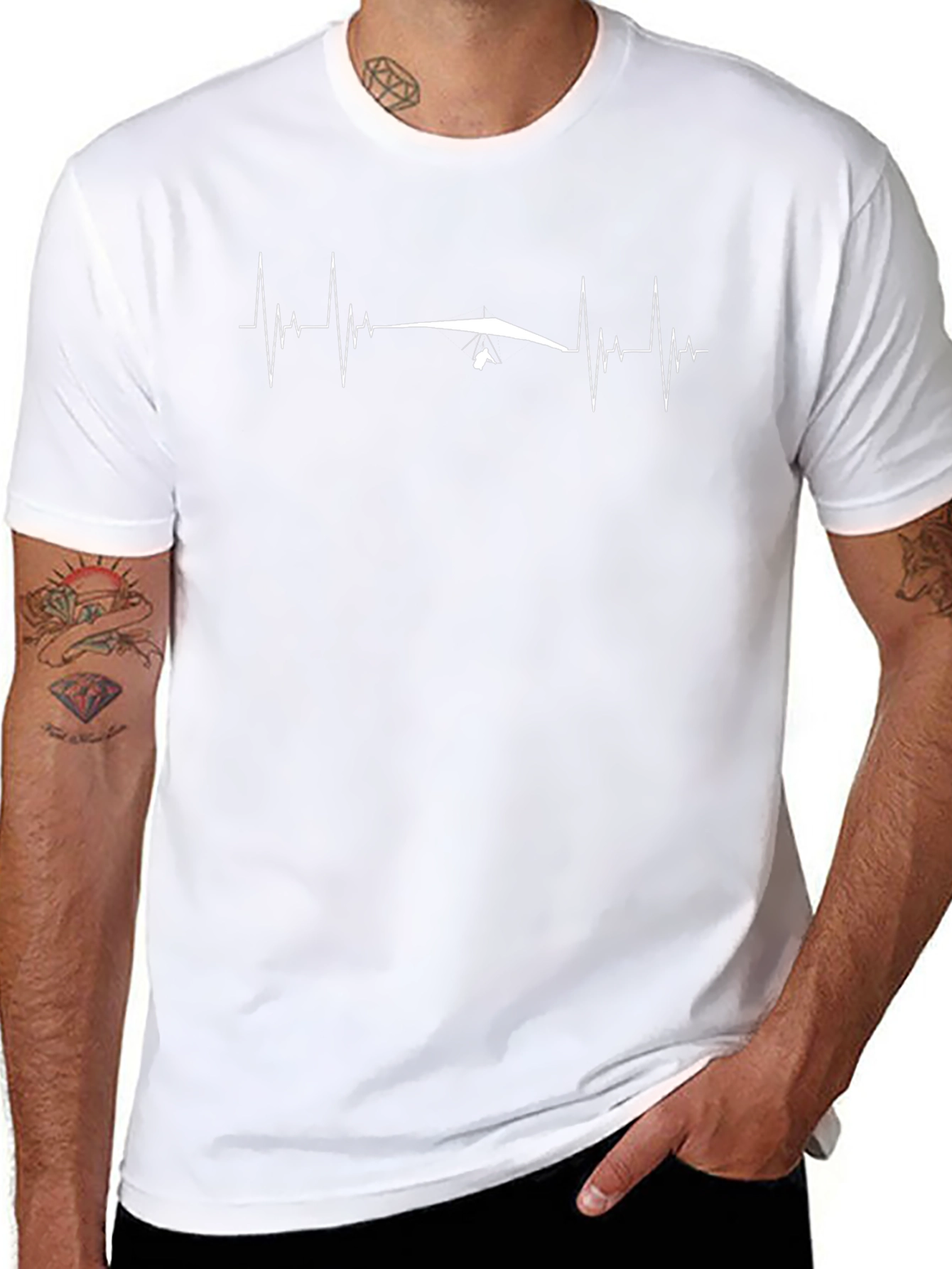 Hang Gliding Heartbeat T-Shirt
