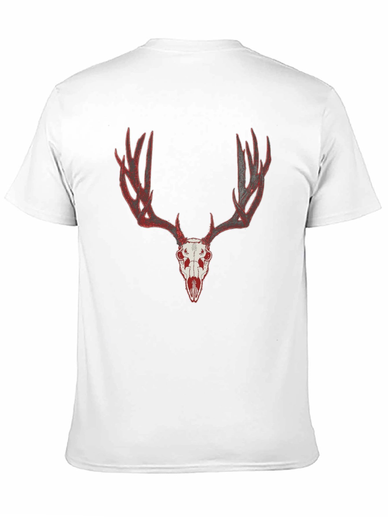 Deer Skull Graphic Tee - Mens Black T-Shirt