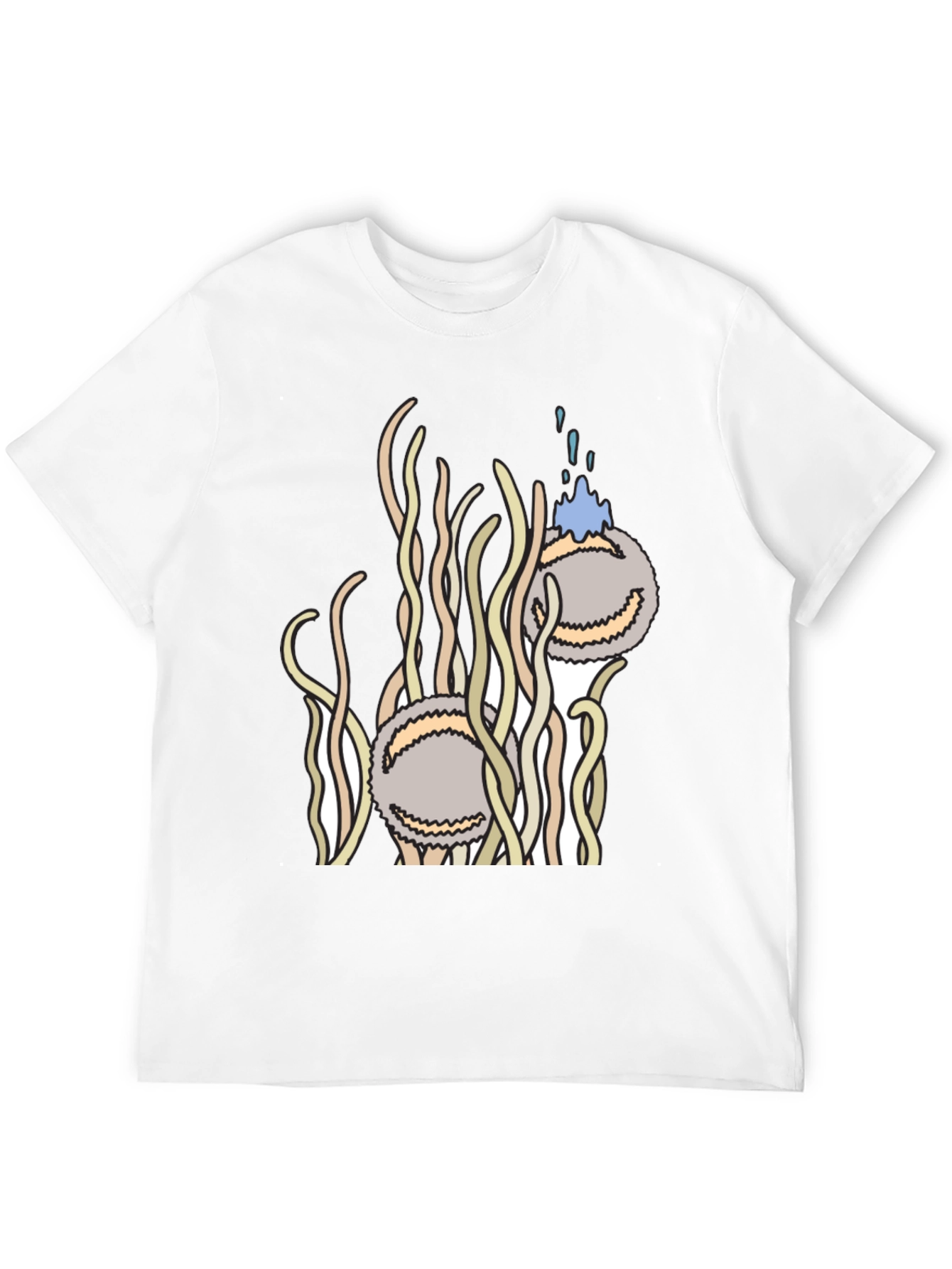 Abstract Spaghetti & Meatball Graphic Tee