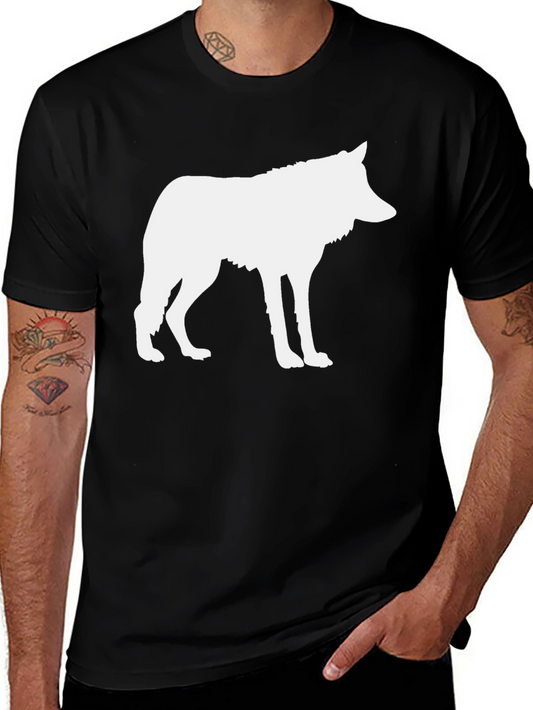 Wolf Silhouette Graphic T-Shirt